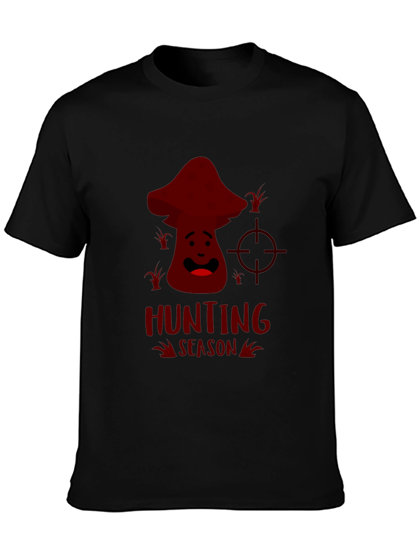 Mushroom Hunting Season Funny Graphic Tee