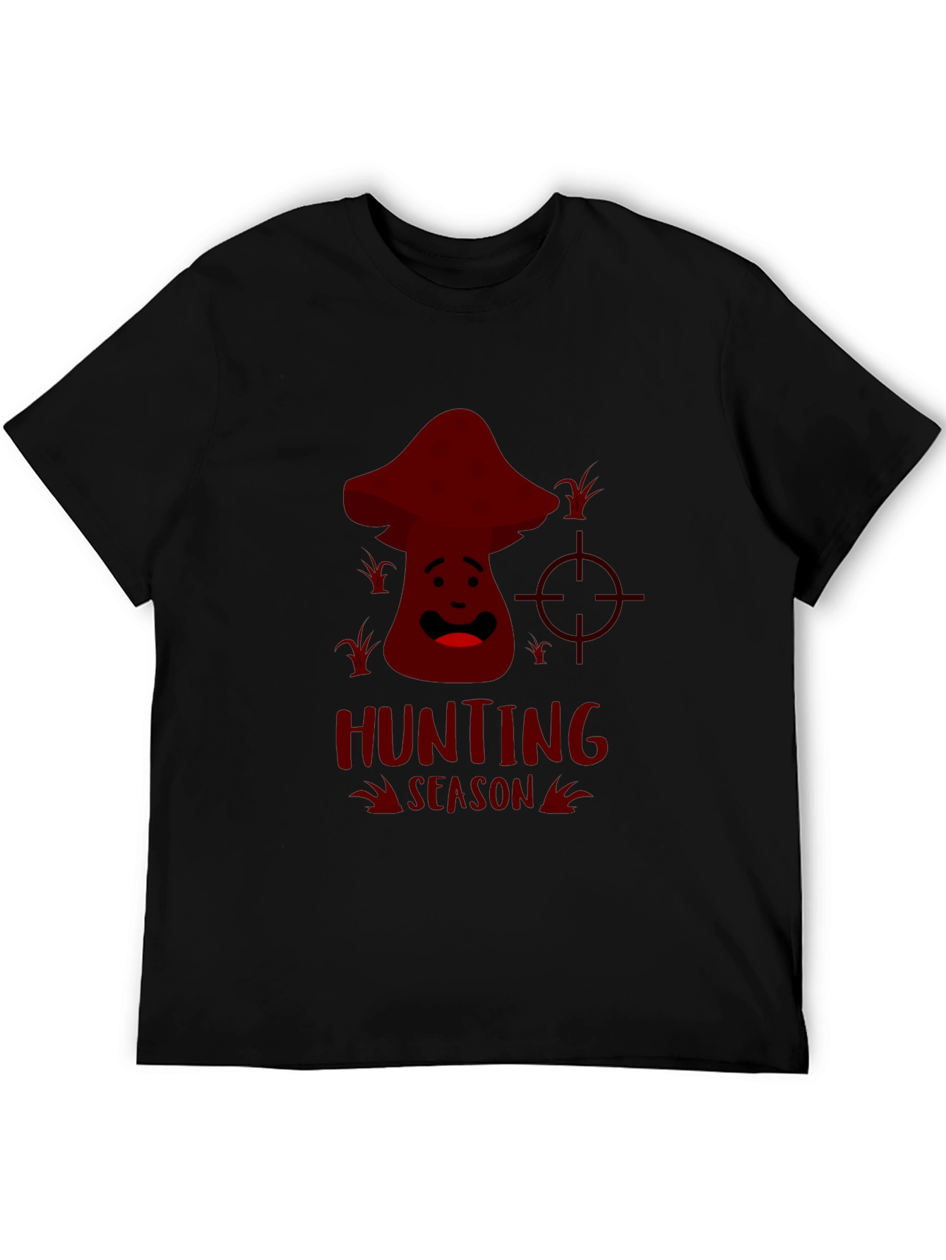 Mushroom Hunting Season Funny Graphic Tee