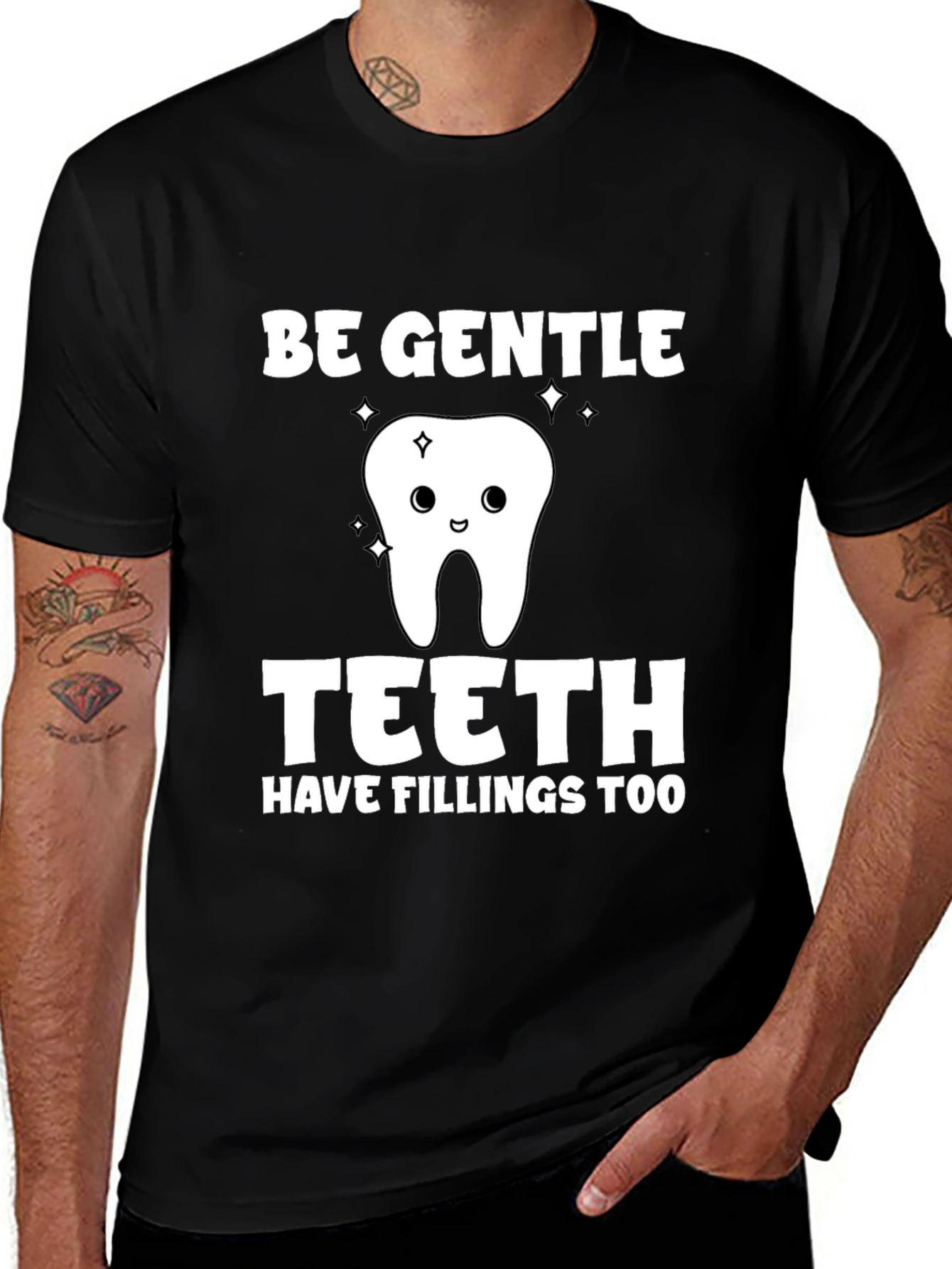 Be Gentle Teeth Funny Dental Hygienist T-Shirt