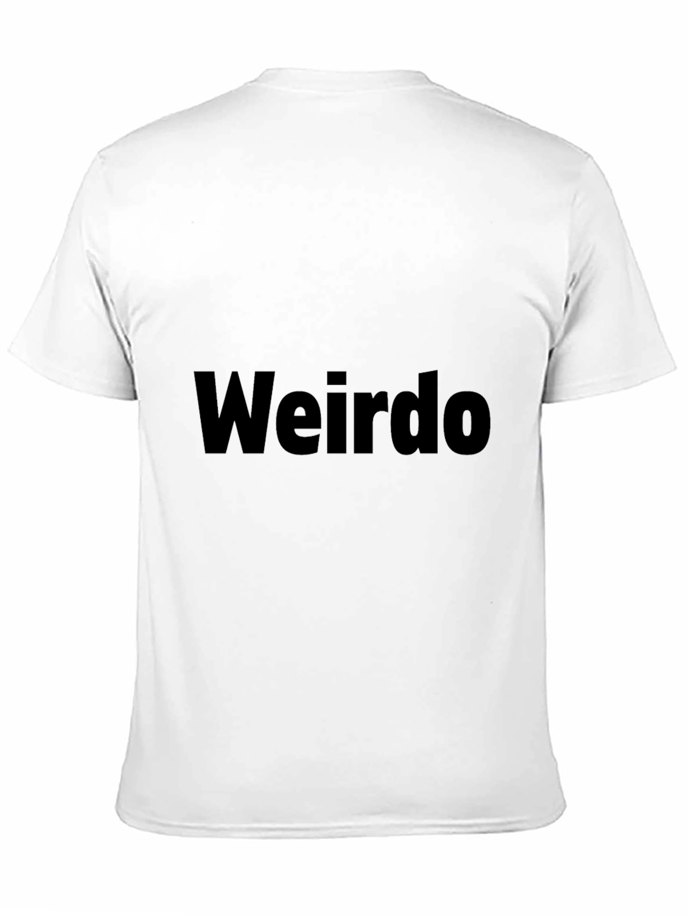 Weirdo Graphic Tee - Black Cotton T-Shirt
