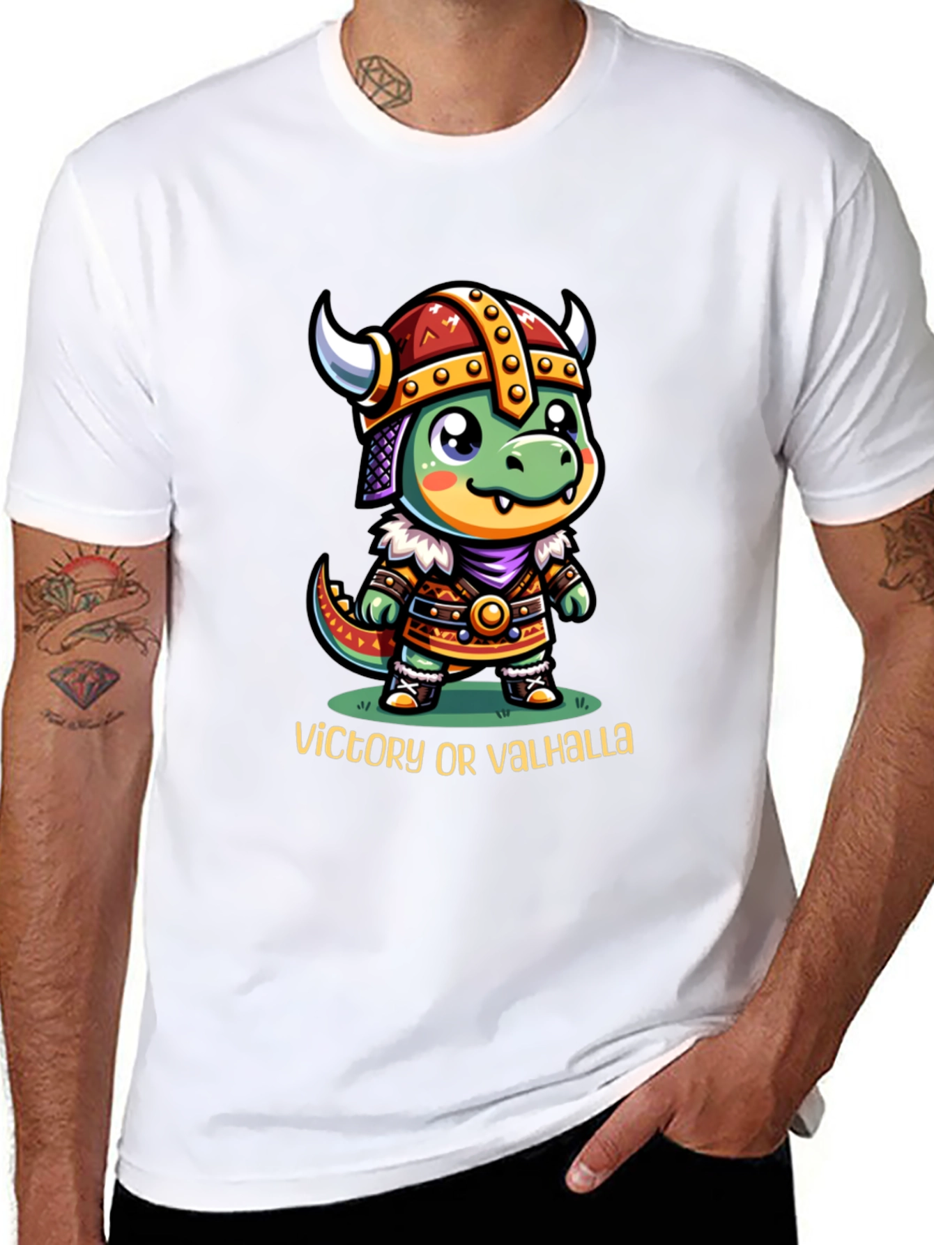 Viking Dragon T-Shirt - Victory or Valhalla!