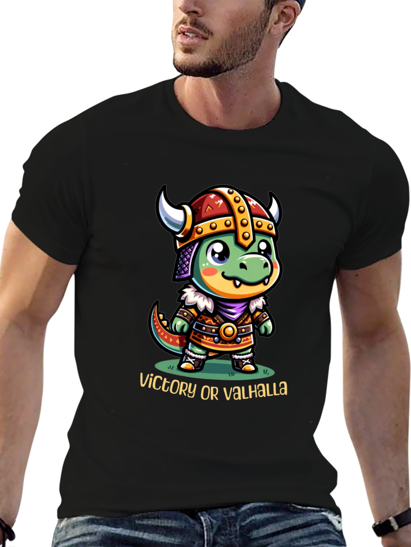 Viking Dragon T-Shirt - Victory or Valhalla!