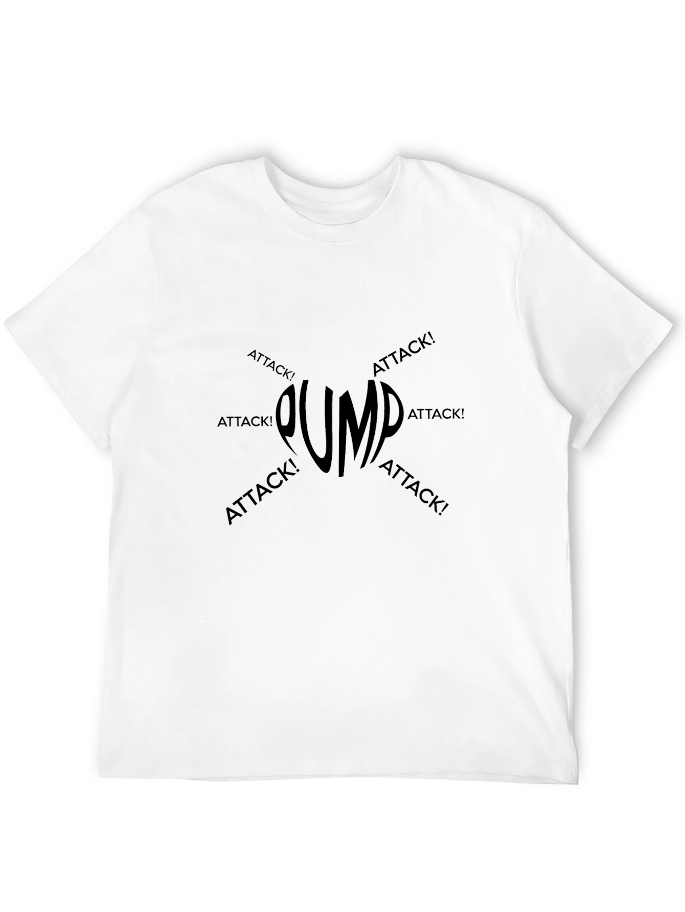 Pump Attack Black Graphic T-Shirt