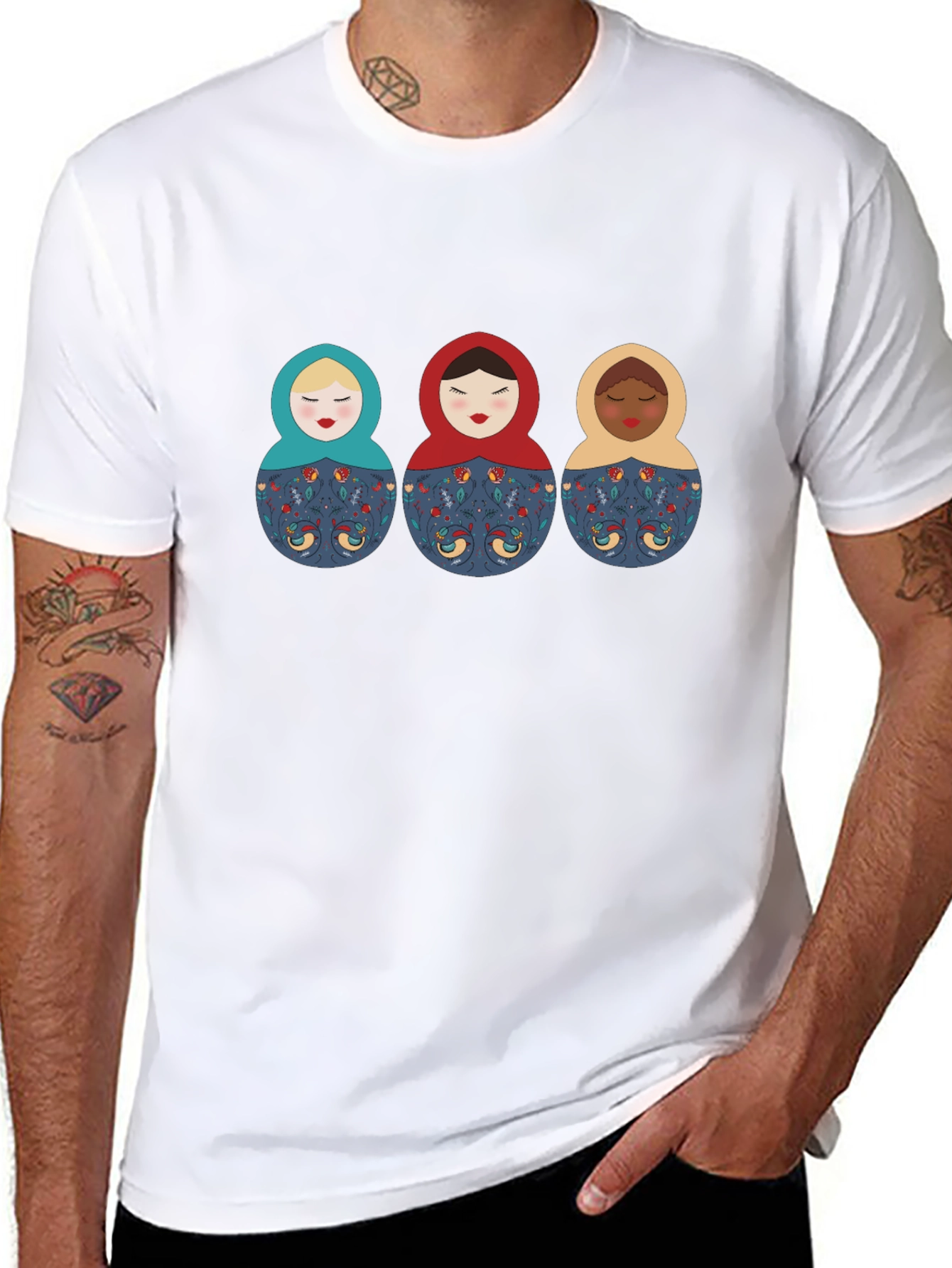 Matryoshka Doll Graphic Print T-Shirt