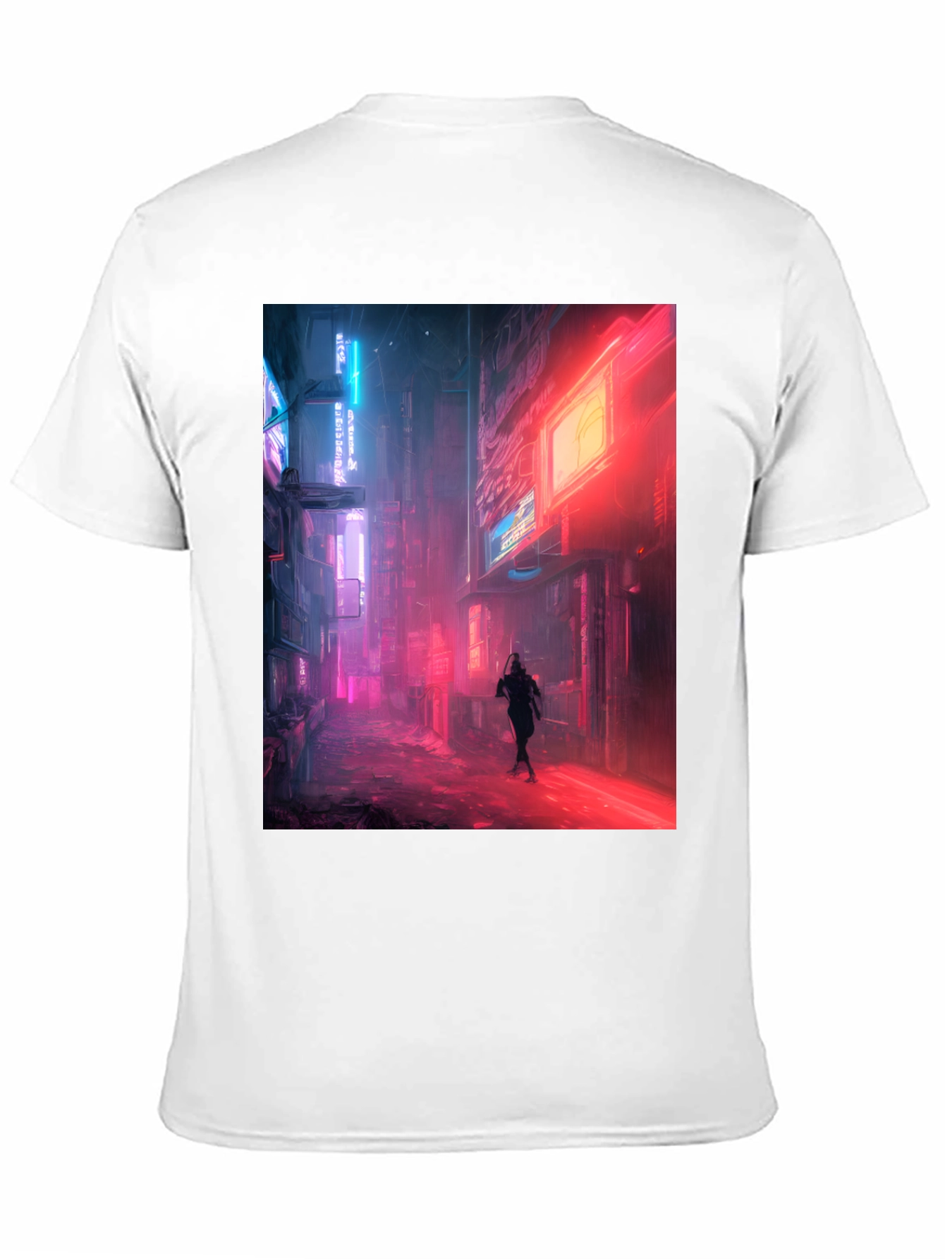 Neon Cityscape Graphic Tee