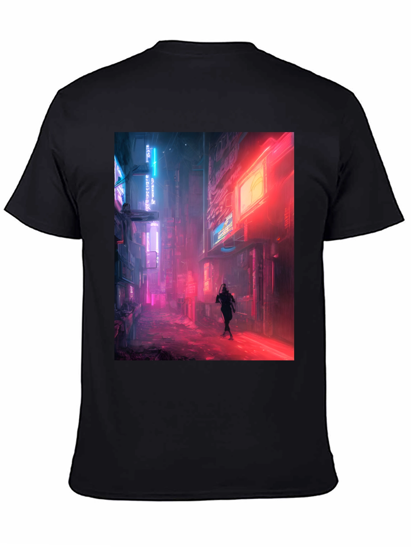 Neon Cityscape Graphic Tee
