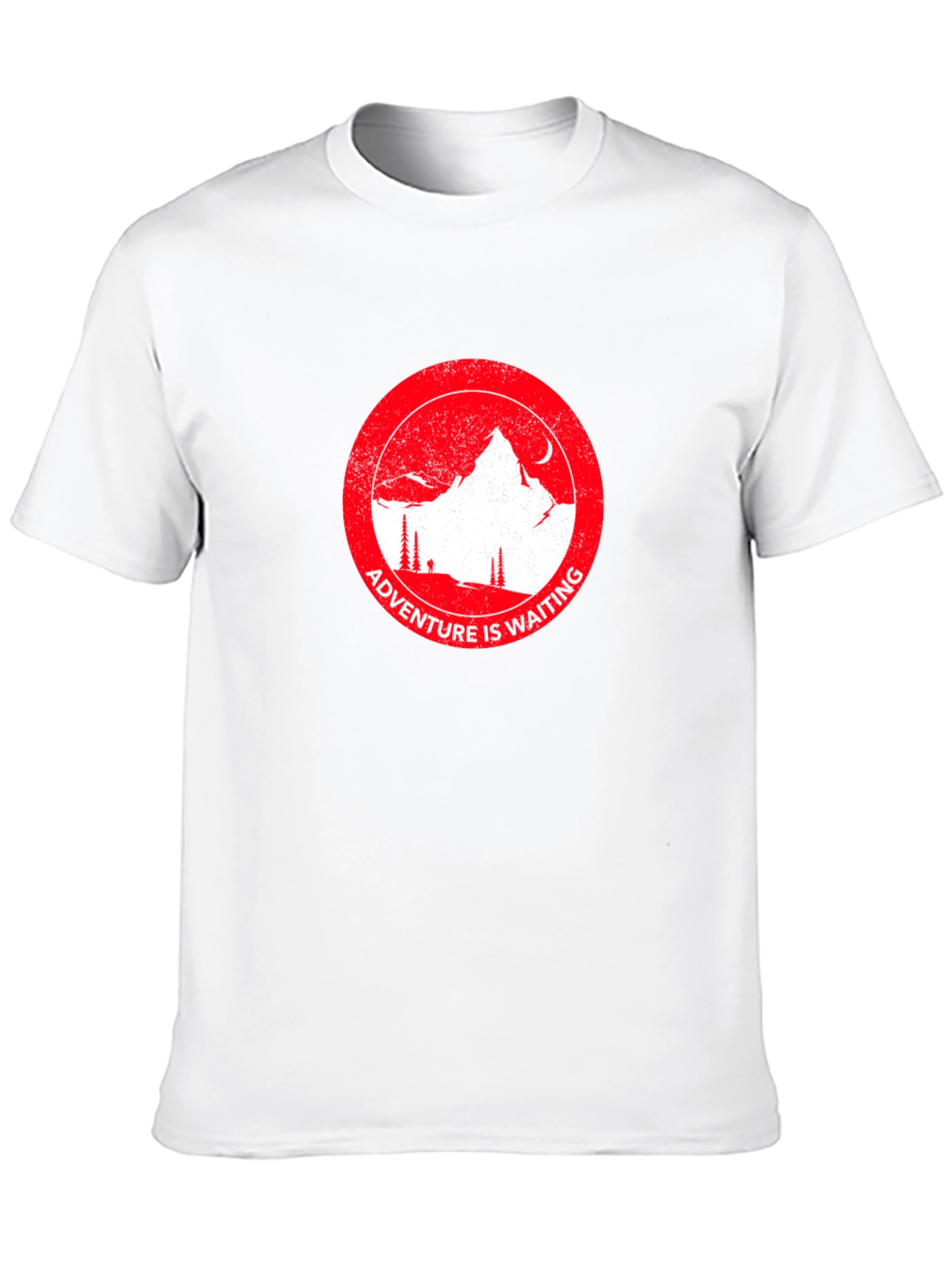 Adventure Awaits Graphic Tee - Mountain Scene T-Shirt