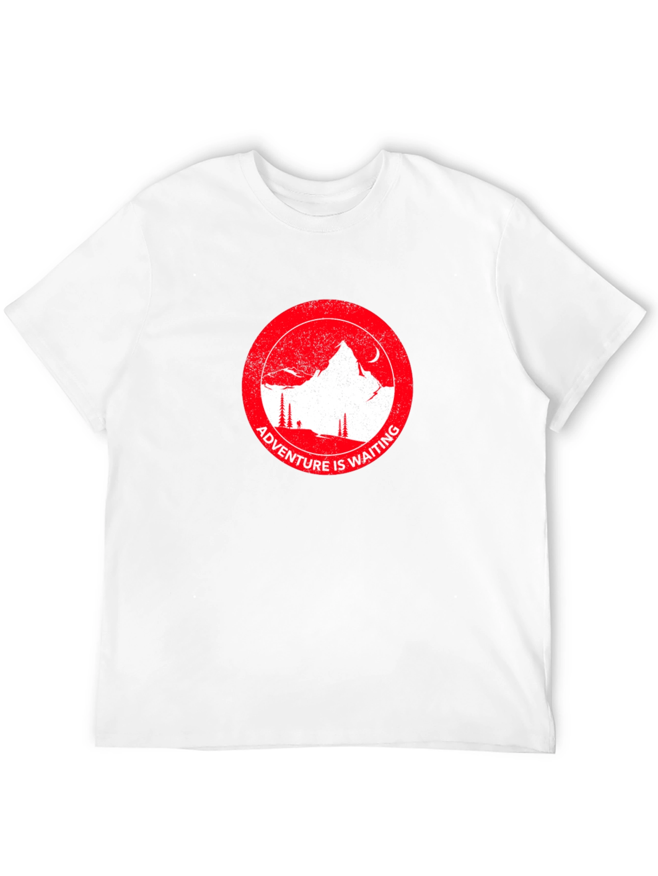 Adventure Awaits Graphic Tee - Mountain Scene T-Shirt