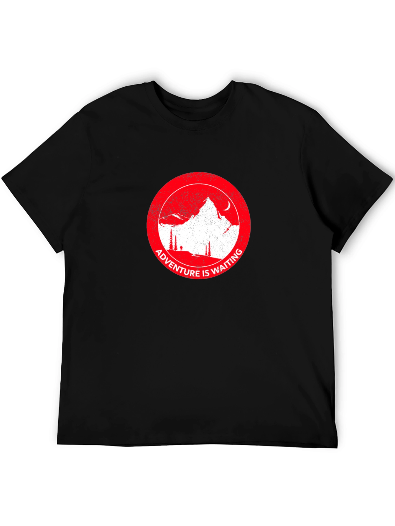 Adventure Awaits Graphic Tee - Mountain Scene T-Shirt