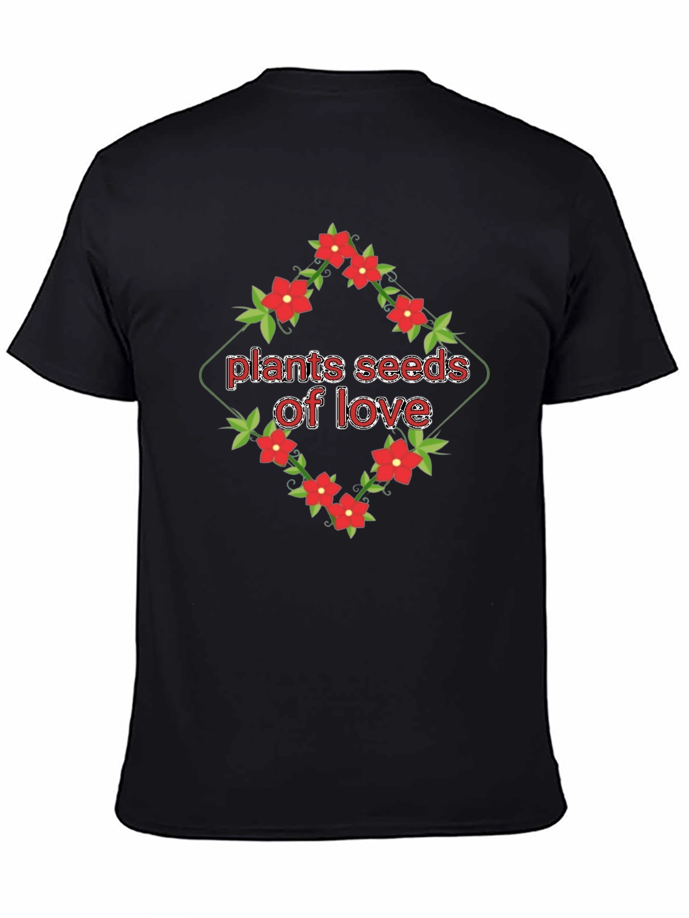 Plants Seeds of Love Floral T-Shirt