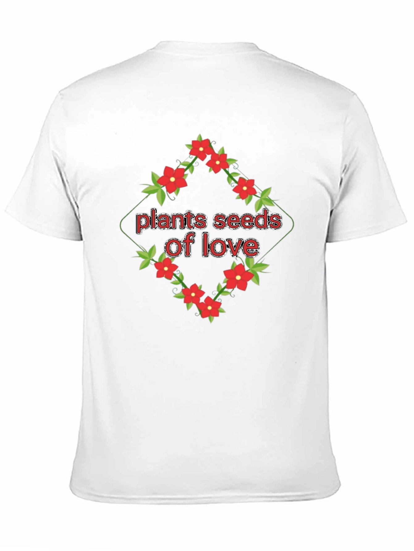 Plants Seeds of Love Floral T-Shirt