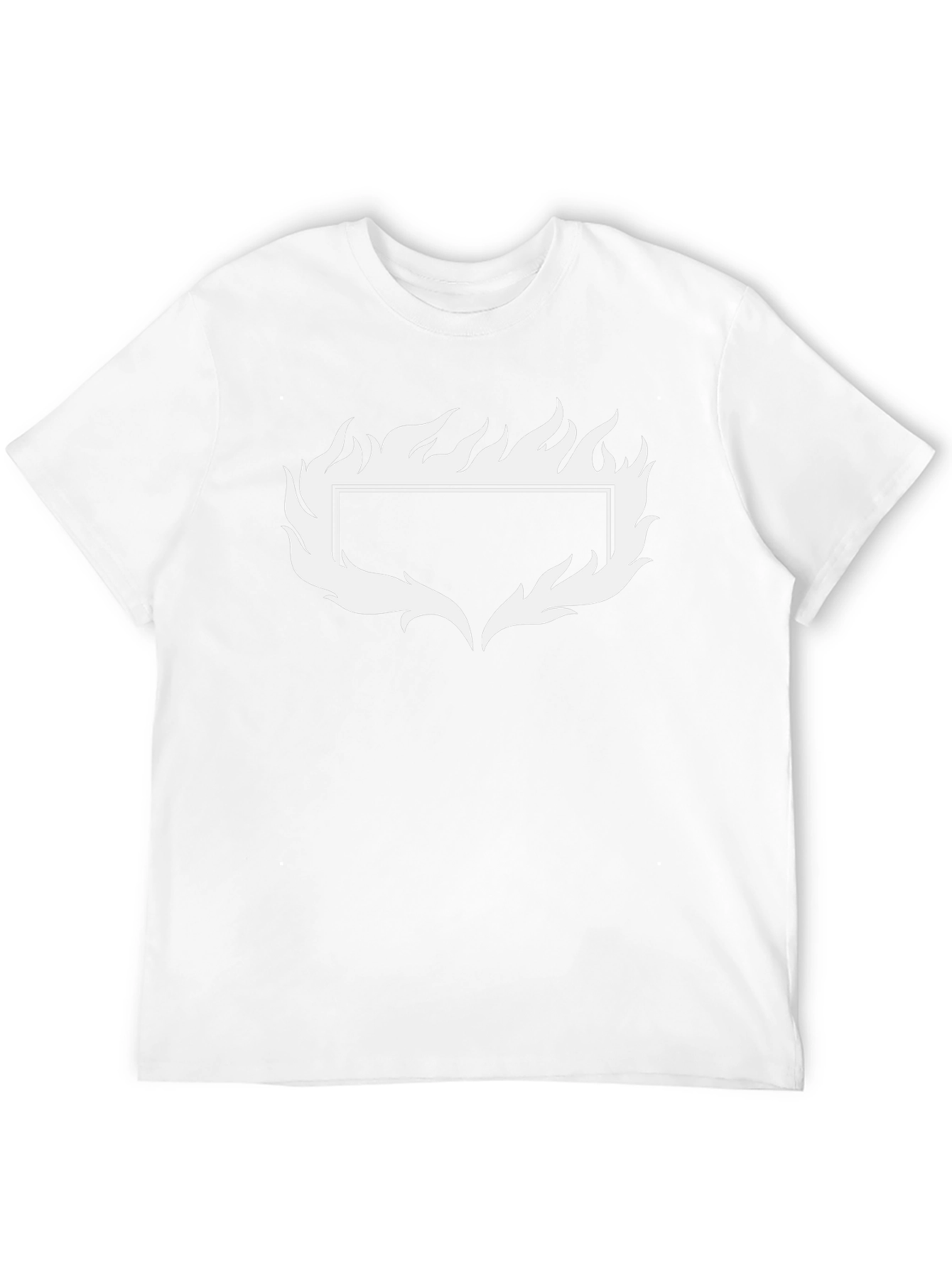 Cool Flame Graphic Tee - Black Cotton Casual Shirt