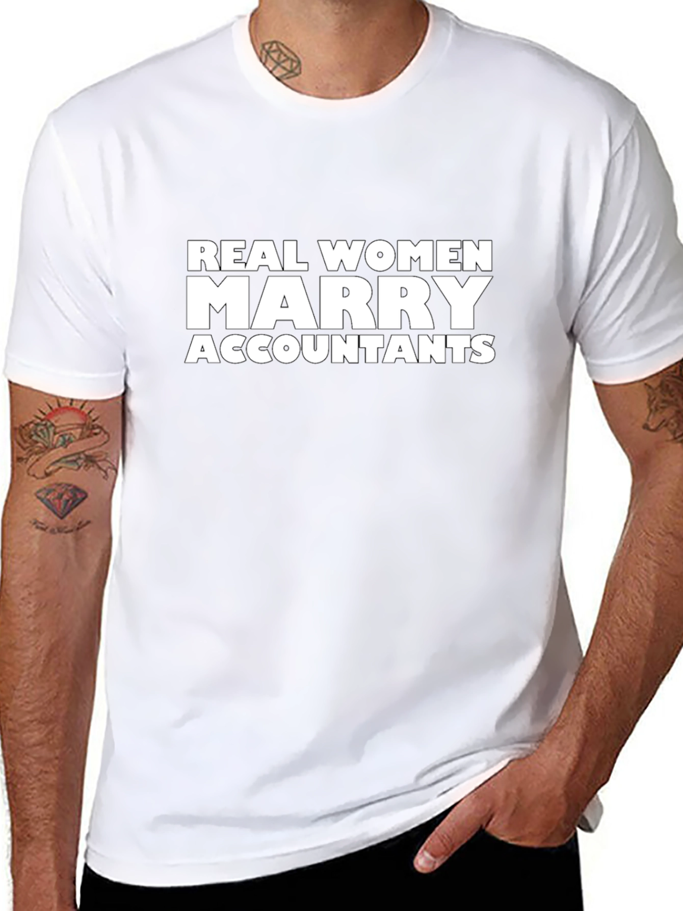 Real Women Marry Accountants T-Shirt