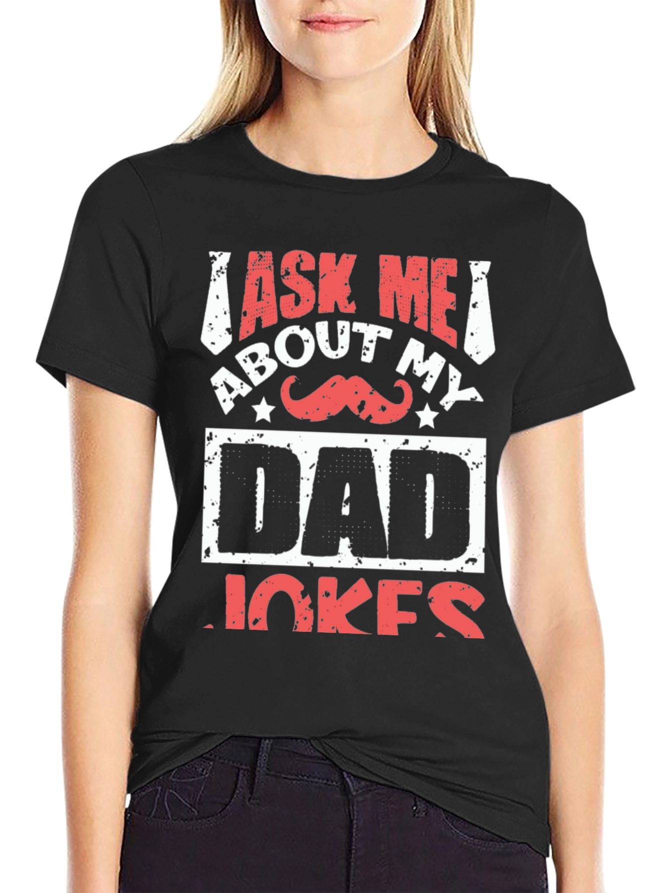 Ask Me About My Dad Jokes Graphic Tee