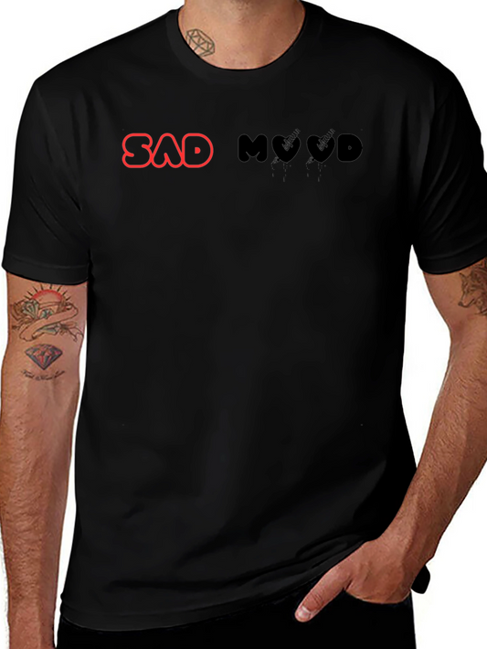 Sad Mood Black Graphic Tee