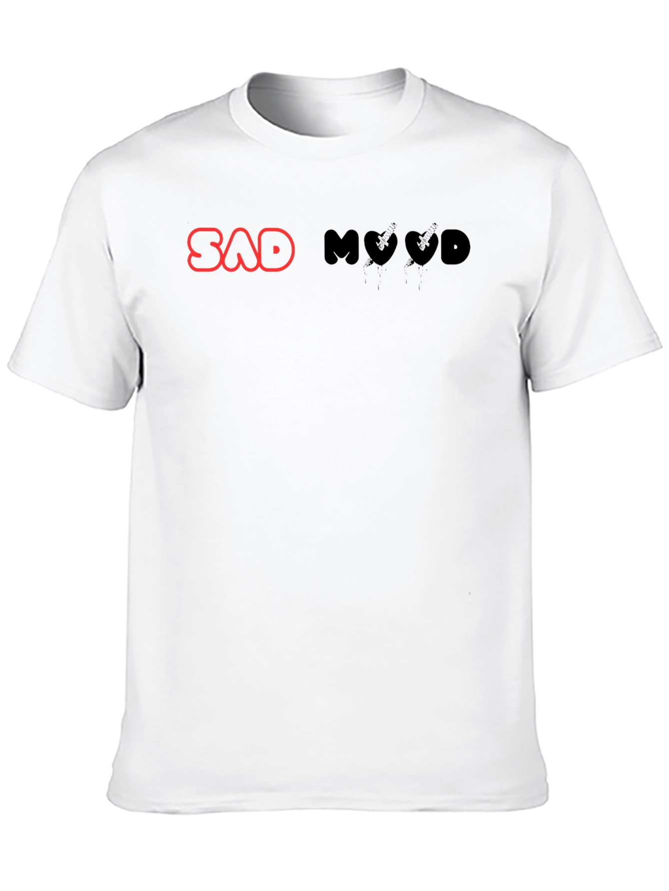 Sad Mood Black Graphic Tee