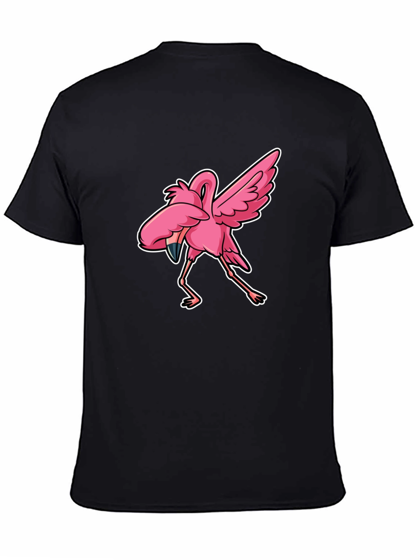 Dabbing Flamingo Graphic Tee - Trendy & Fun!
