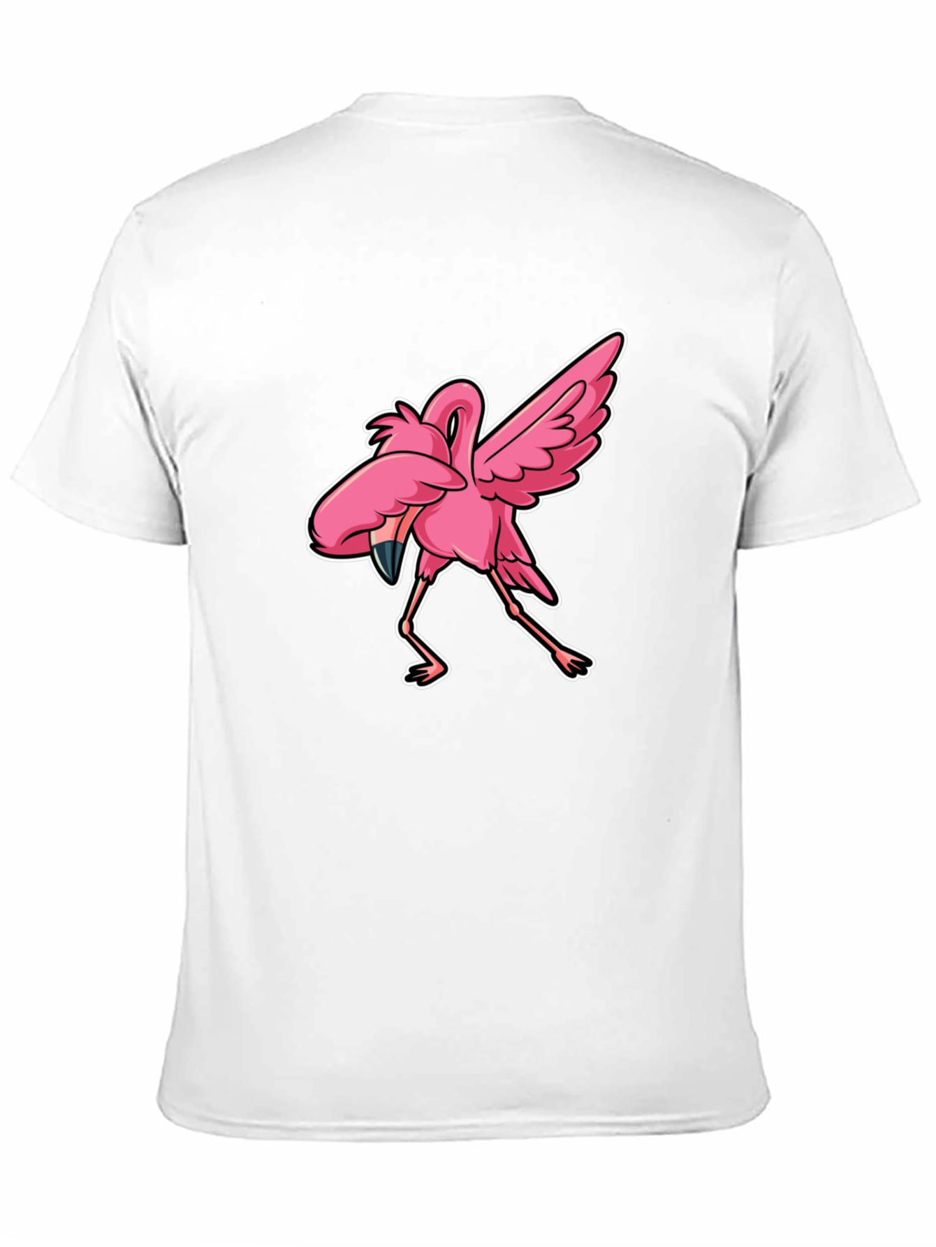 Dabbing Flamingo Graphic Tee - Trendy & Fun!