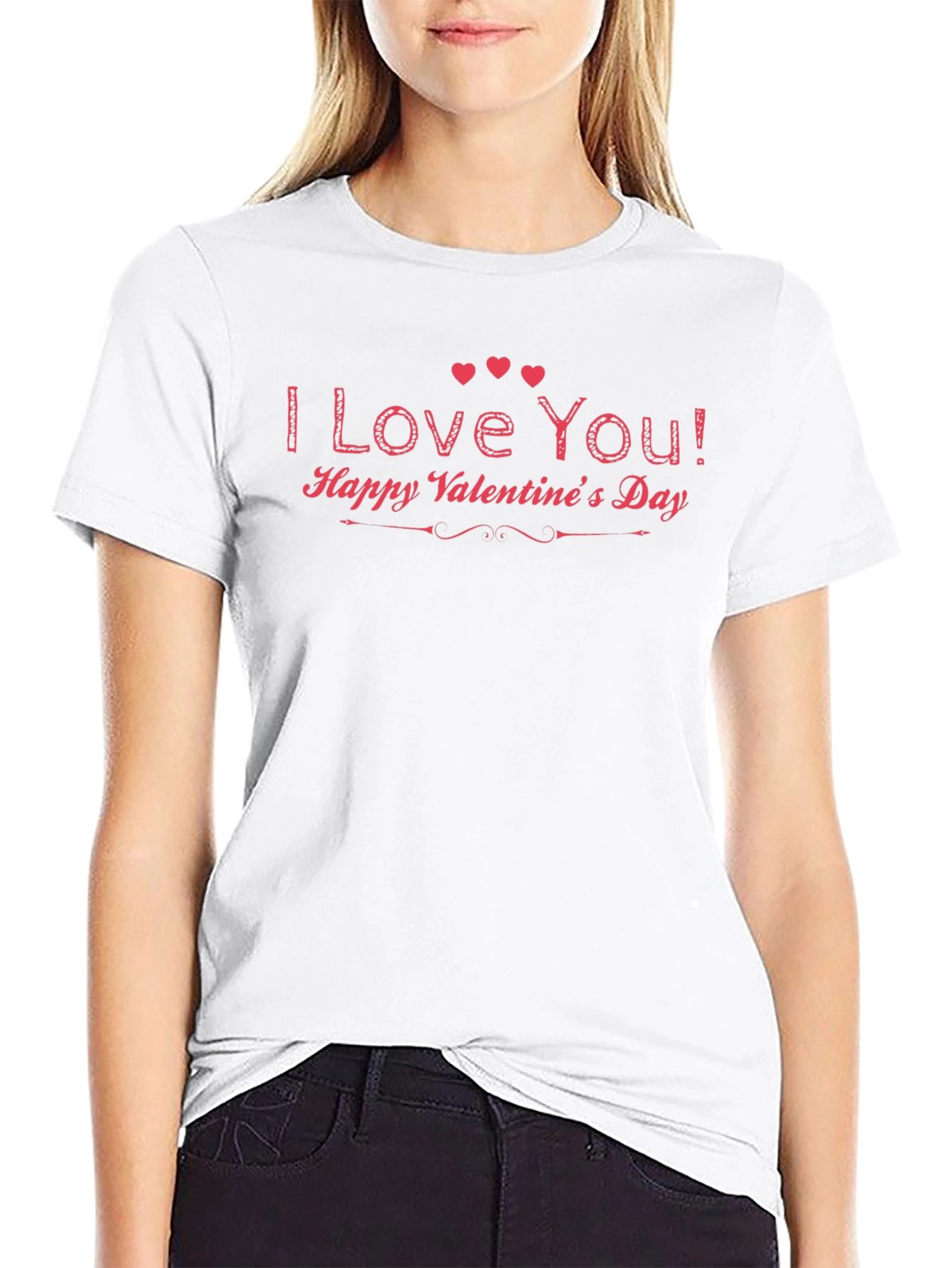 I Love You Valentines Day Graphic Tee