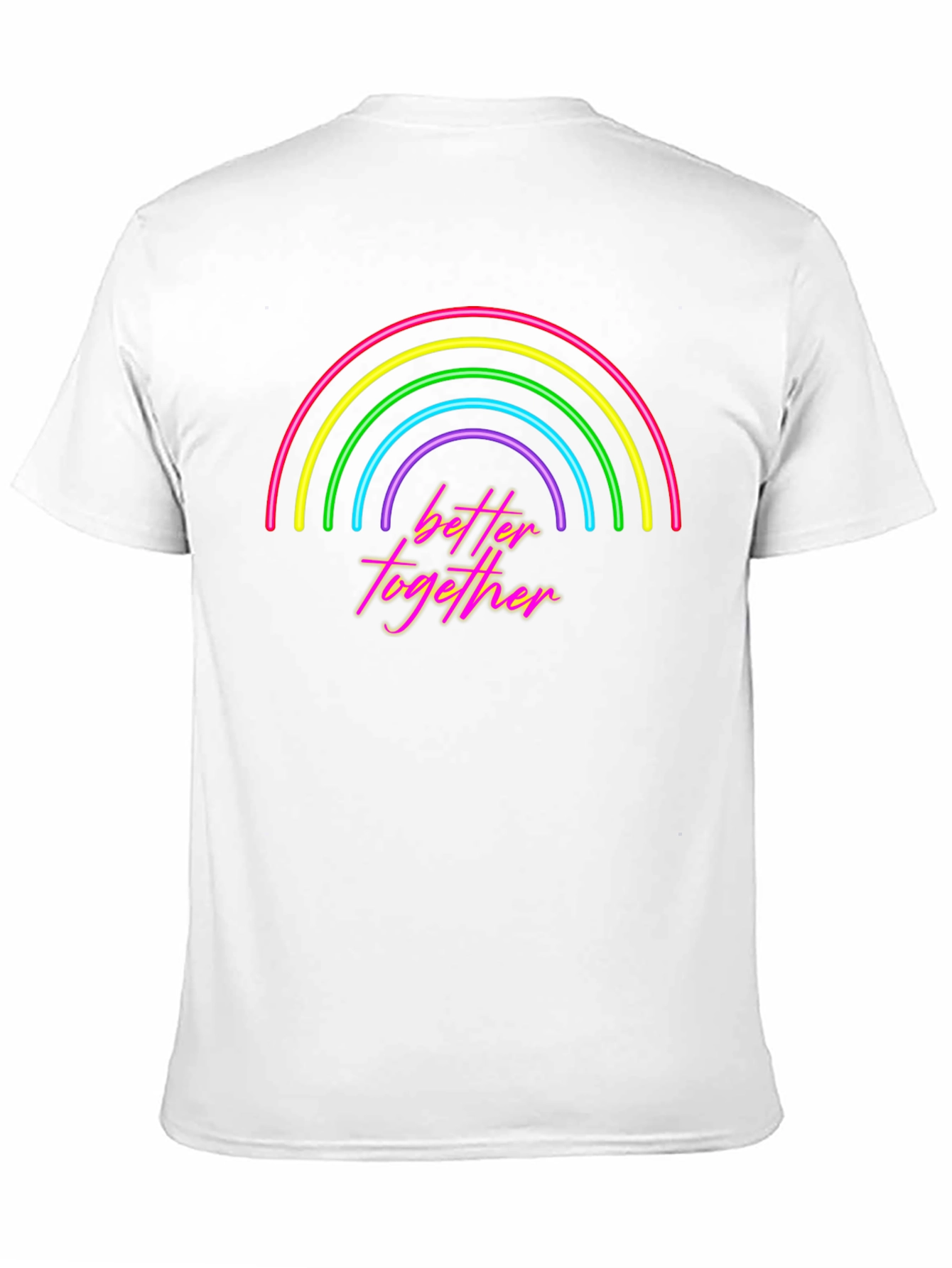 Better Together Rainbow Graphic Tee - Black