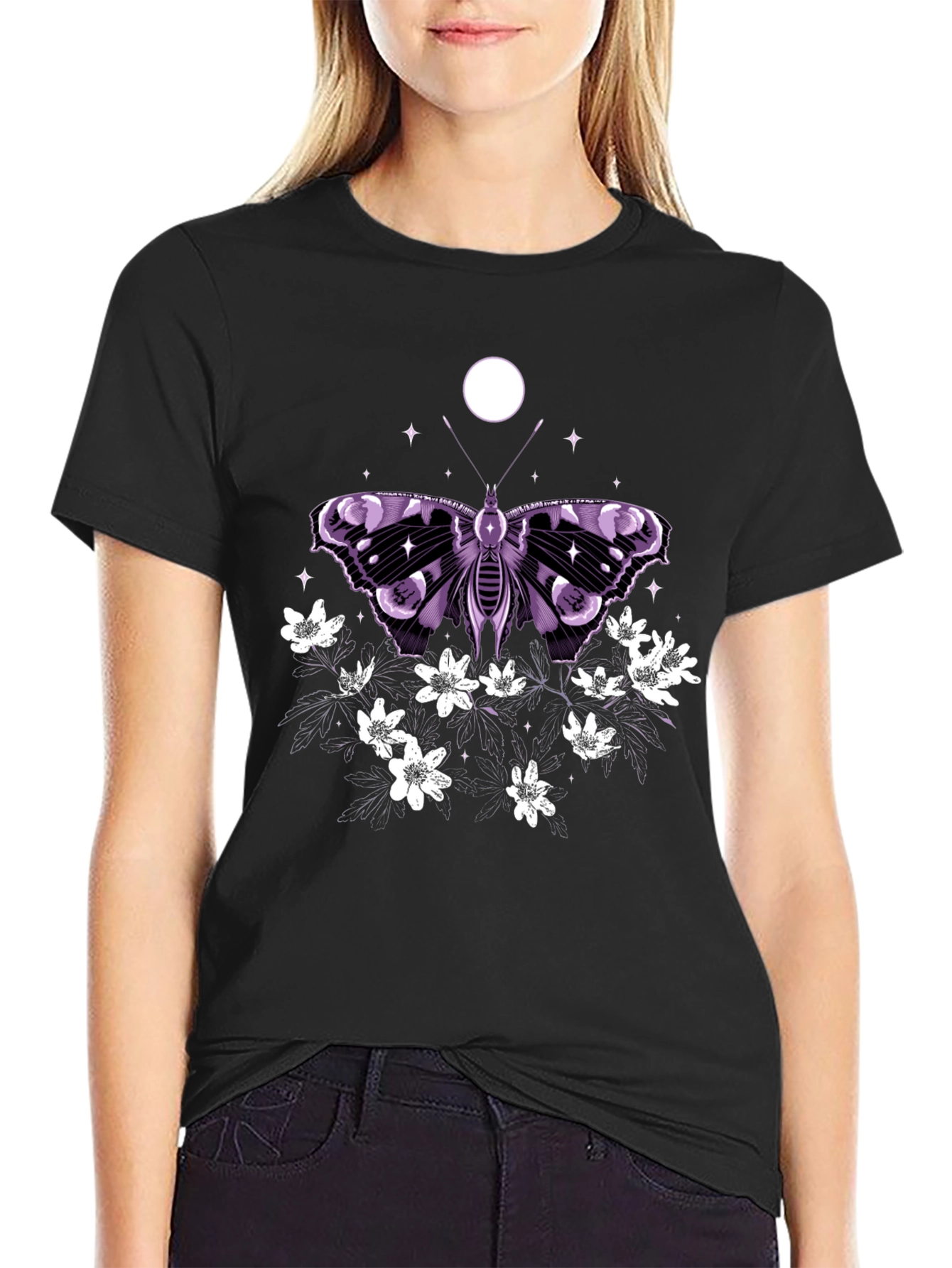 Butterfly & Flowers Graphic Tee