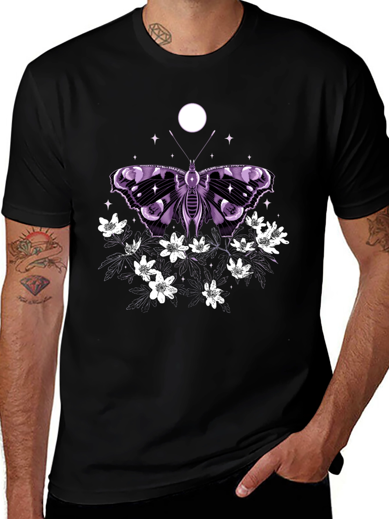 Butterfly & Flowers Graphic Tee