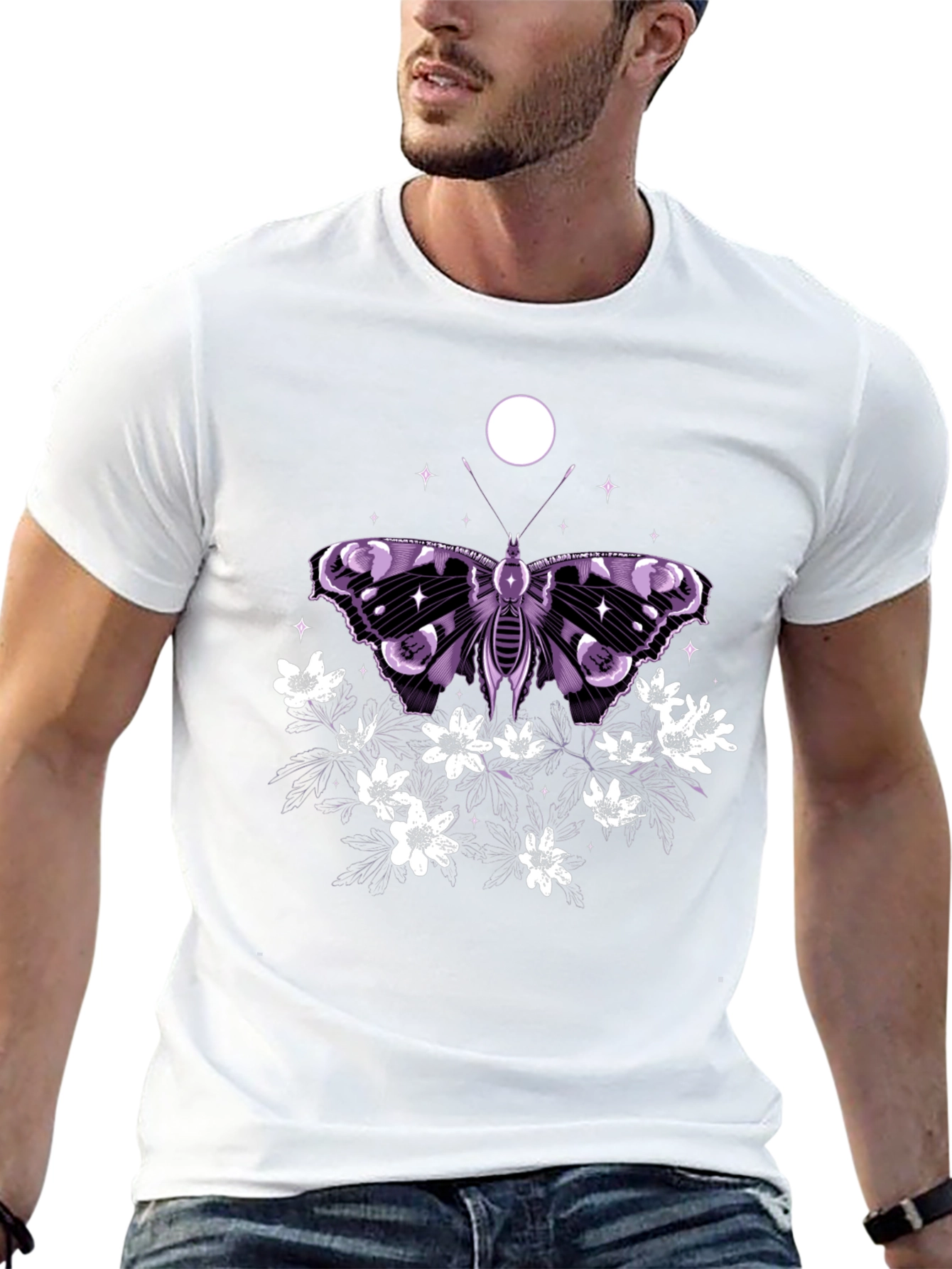 Butterfly & Flowers Graphic Tee