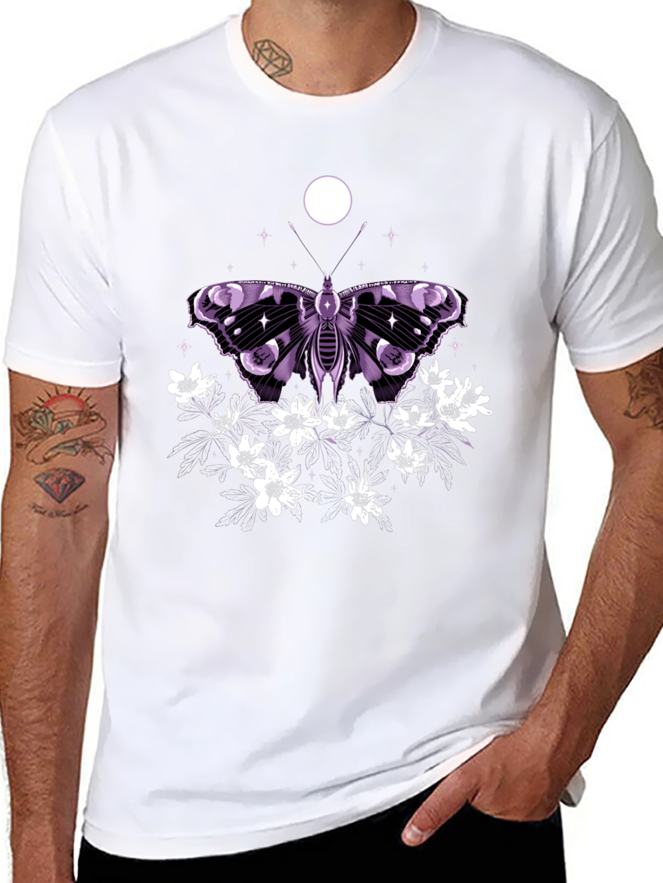Butterfly & Flowers Graphic Tee