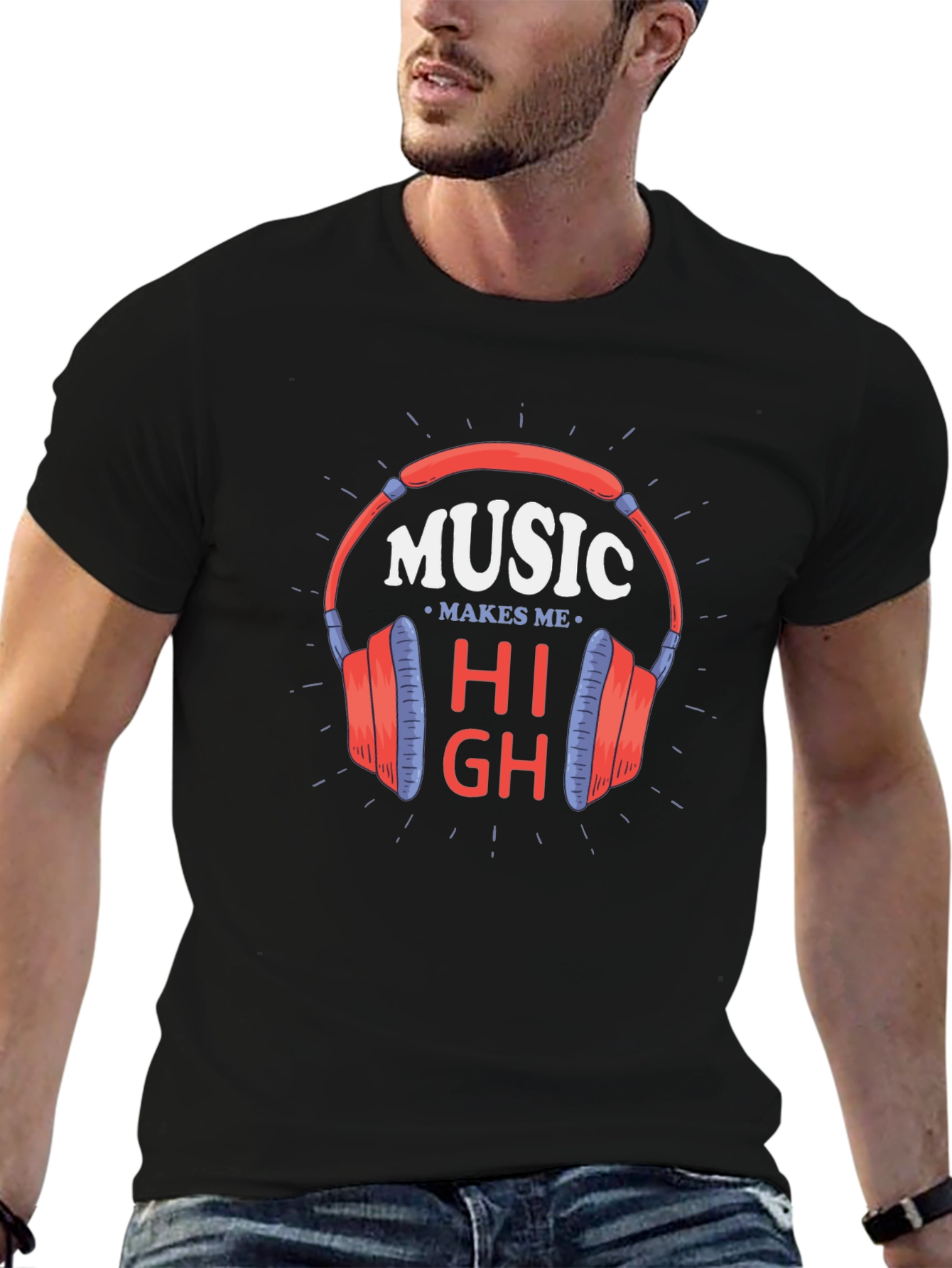 Music Makes Me High Graphic Tee