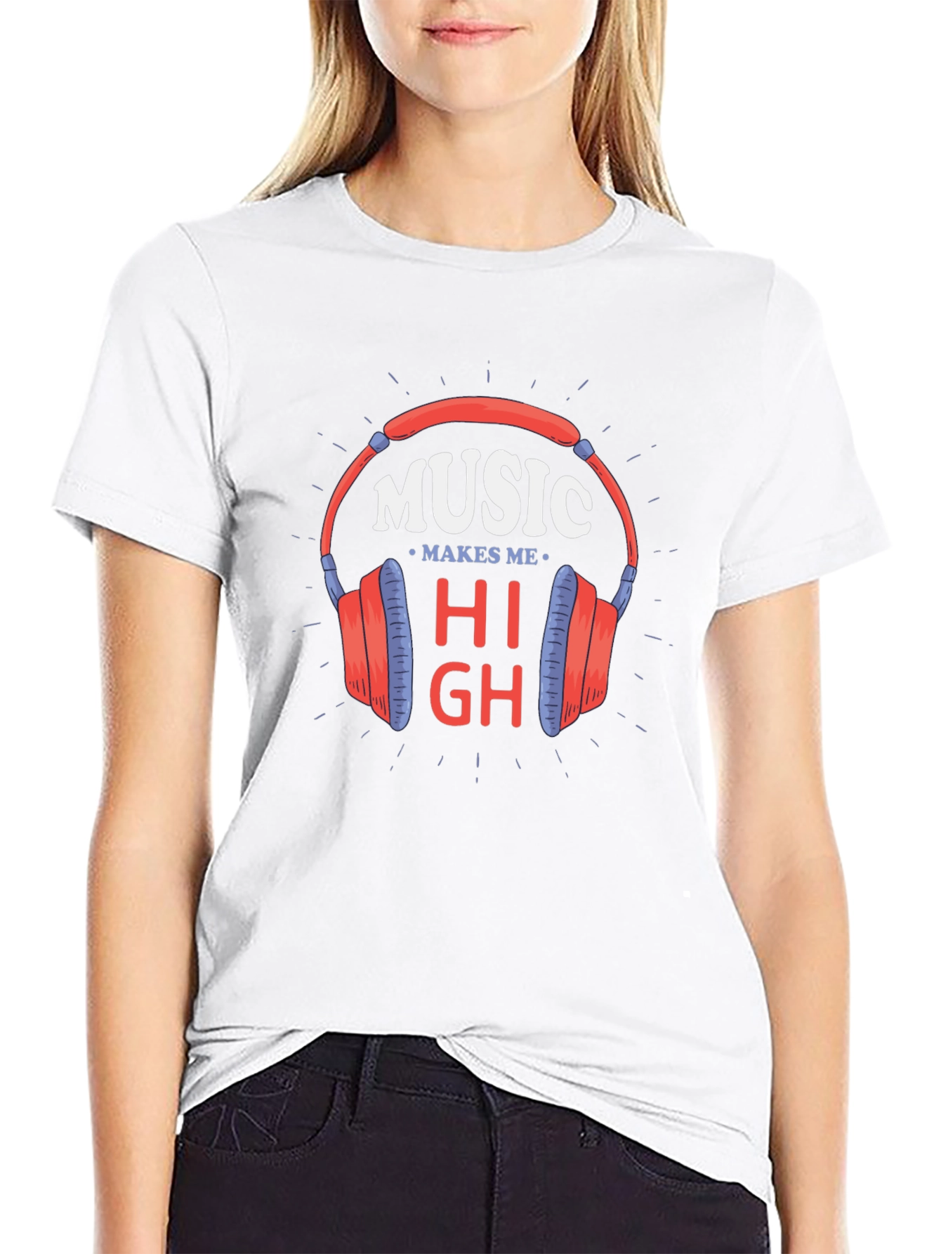 Music Makes Me High Graphic Tee