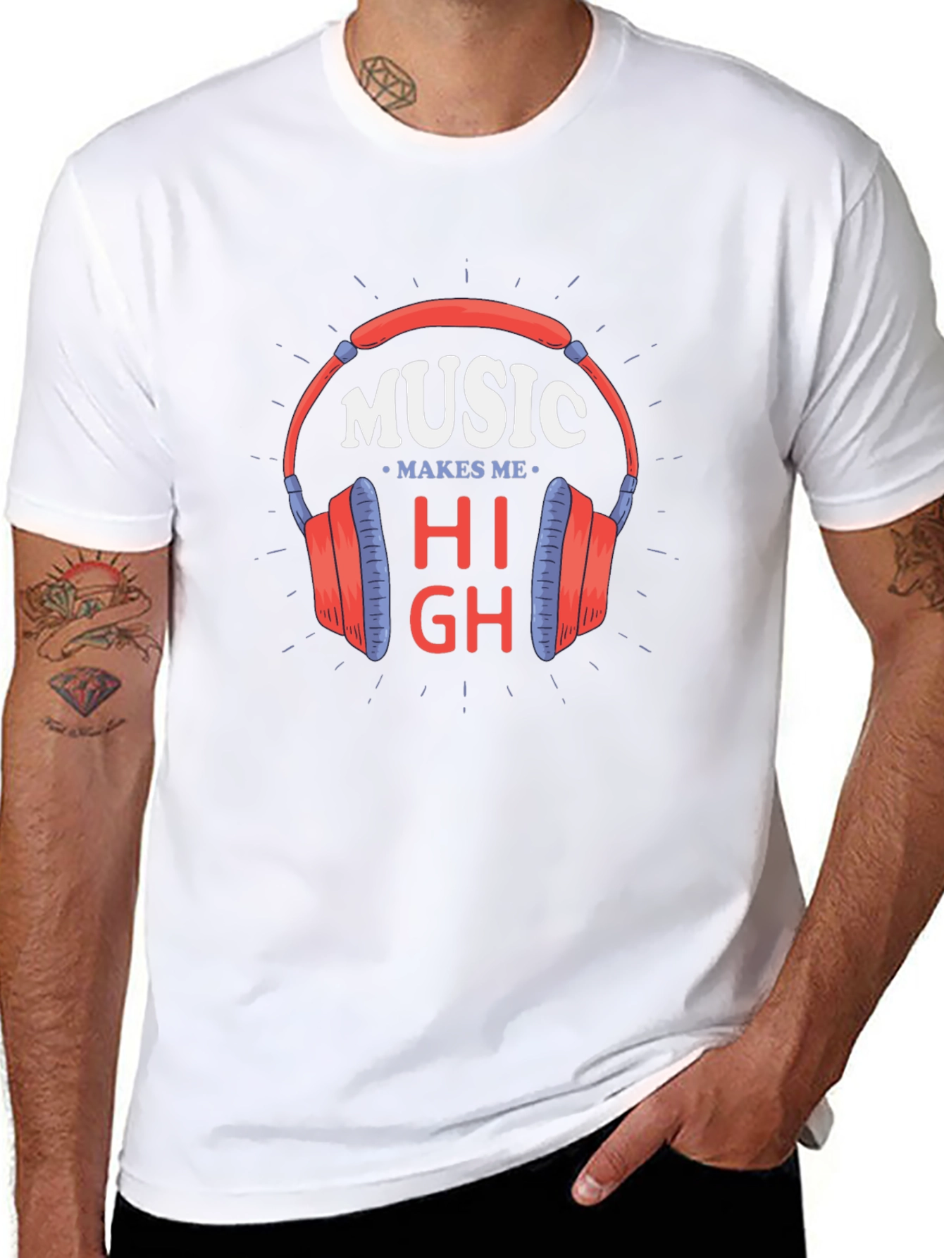 Music Makes Me High Graphic Tee