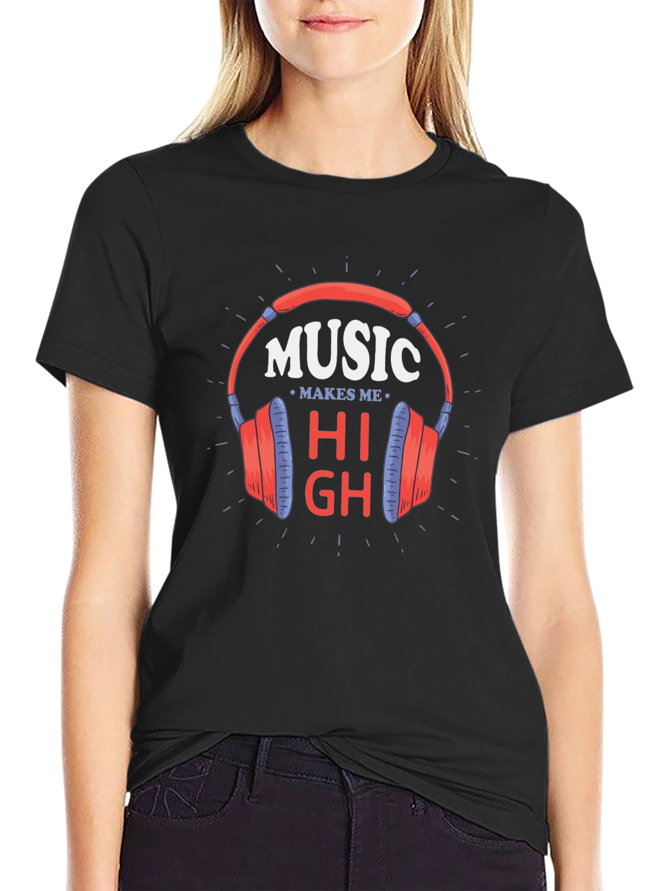 Music Makes Me High Graphic Tee