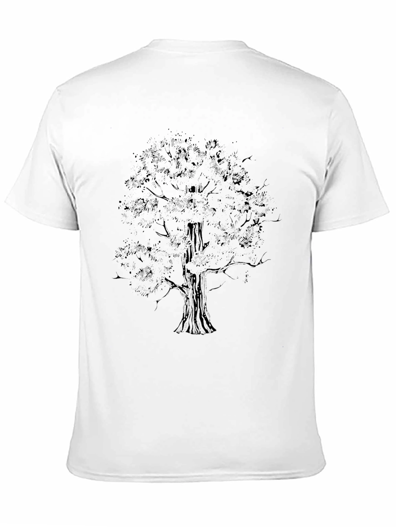 Black Tree Graphic Tee - Nature Inspired Menswear