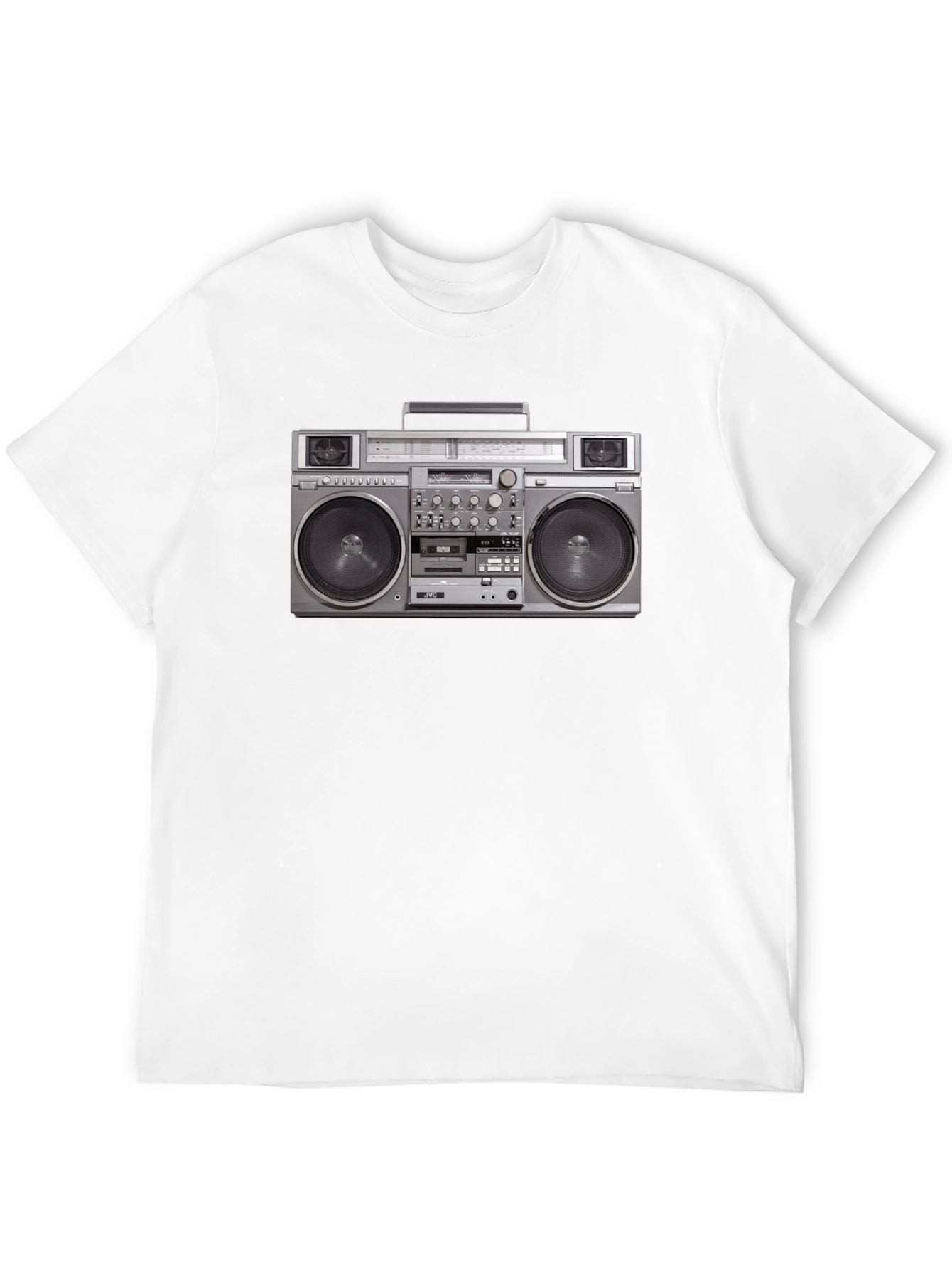 Retro Boombox Graphic Tee - Classic 80s Style