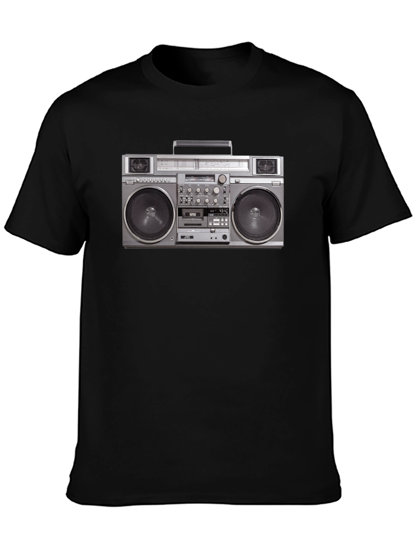 Retro Boombox Graphic Tee - Classic 80s Style