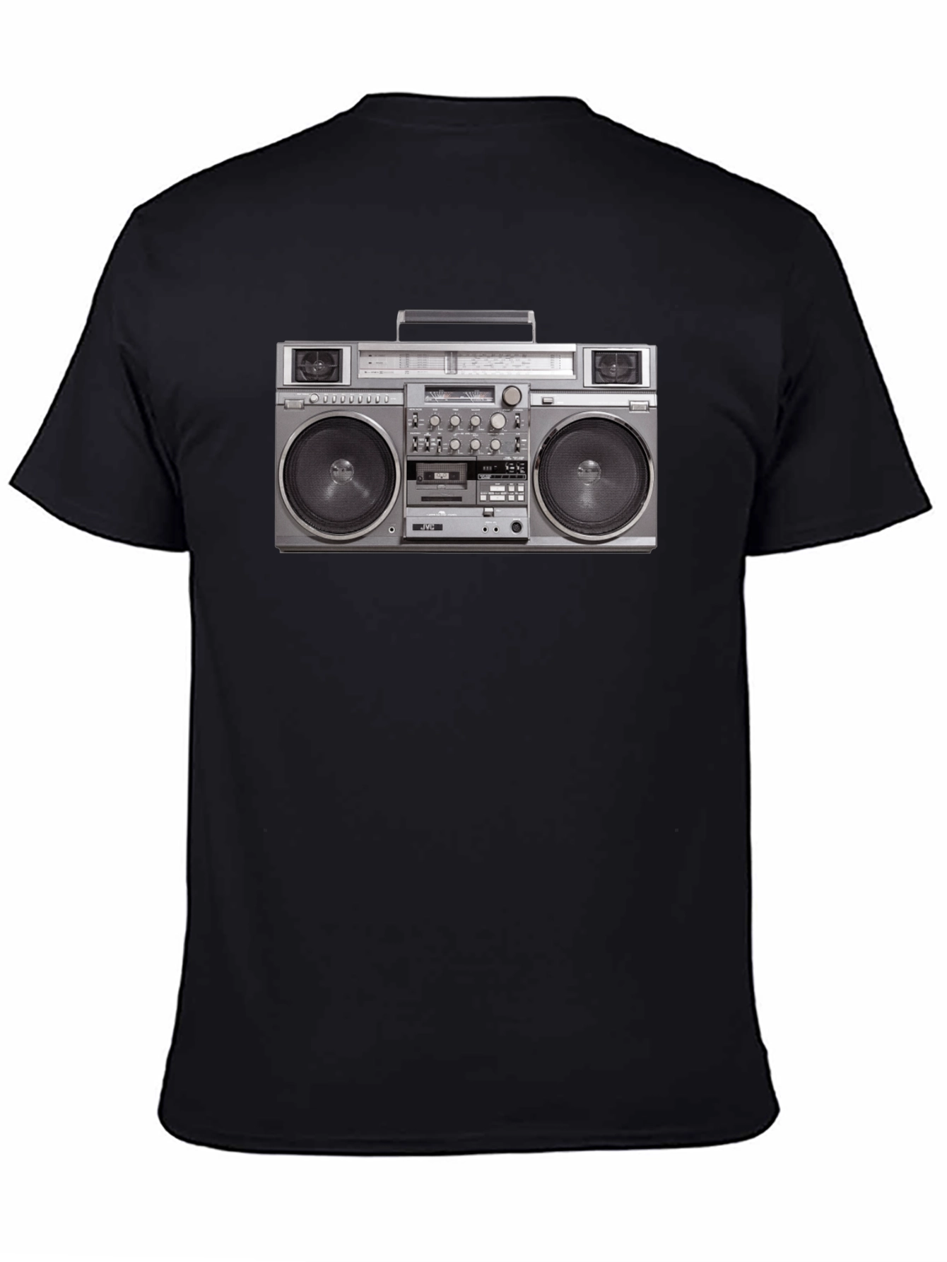 Retro Boombox Graphic Tee - Classic 80s Style