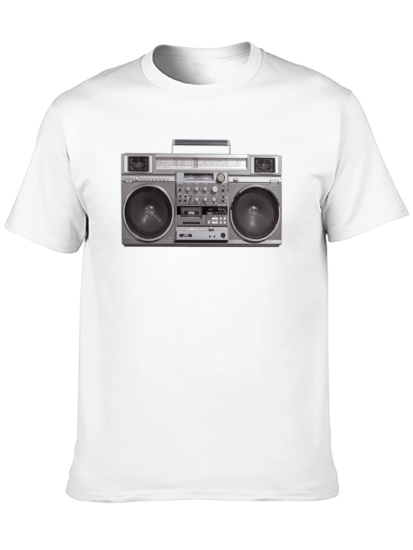 Retro Boombox Graphic Tee - Classic 80s Style