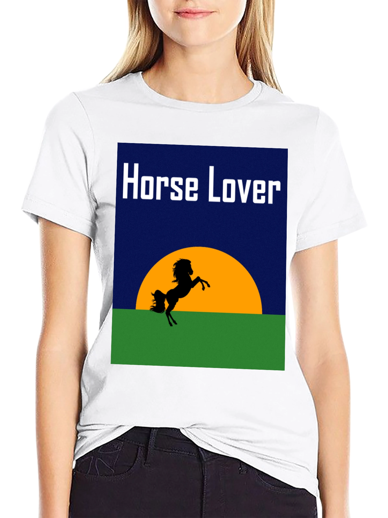 Horse Lover T-Shirt: Equestrian Sunset Tee