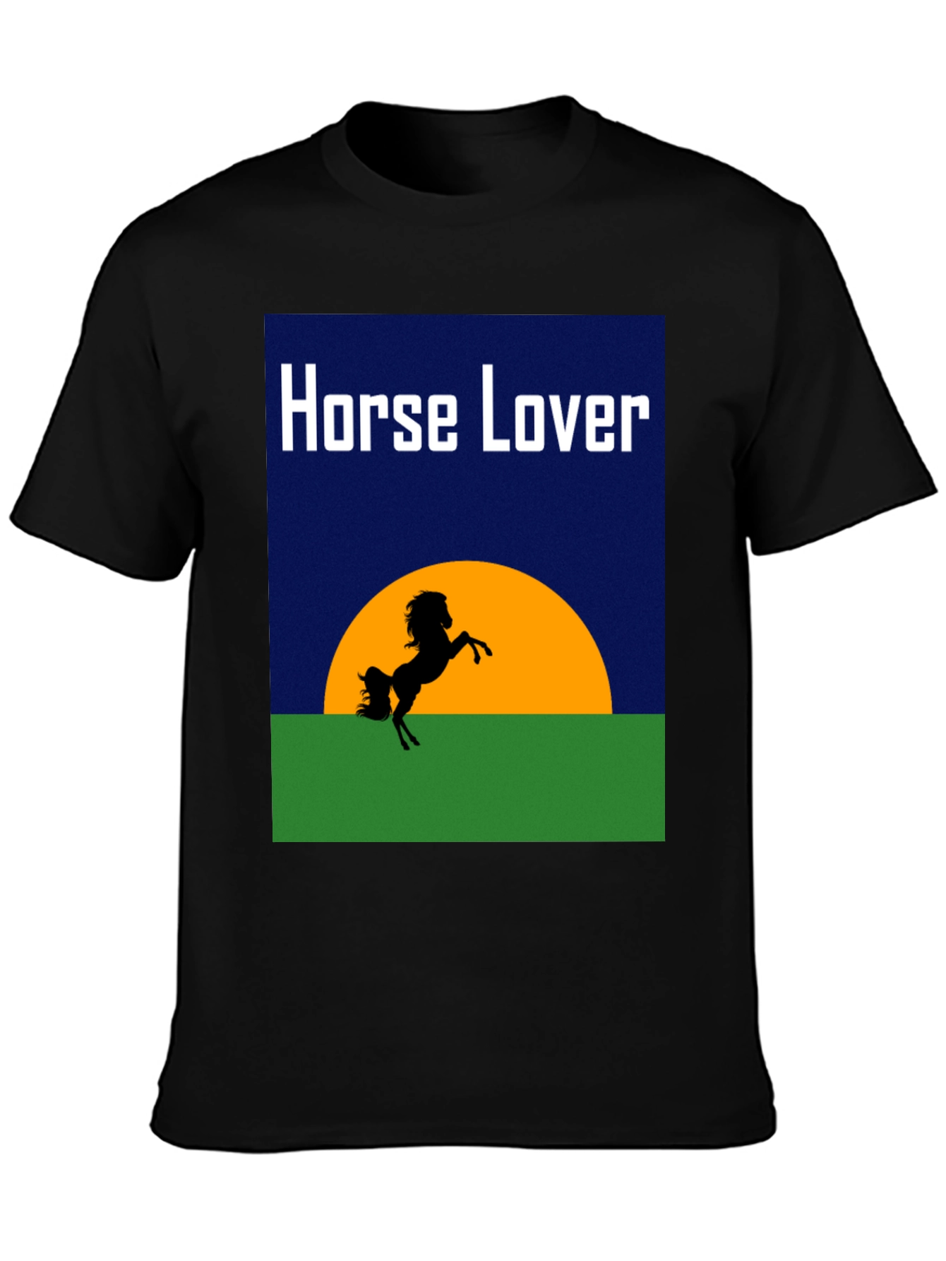 Horse Lover T-Shirt: Equestrian Sunset Tee