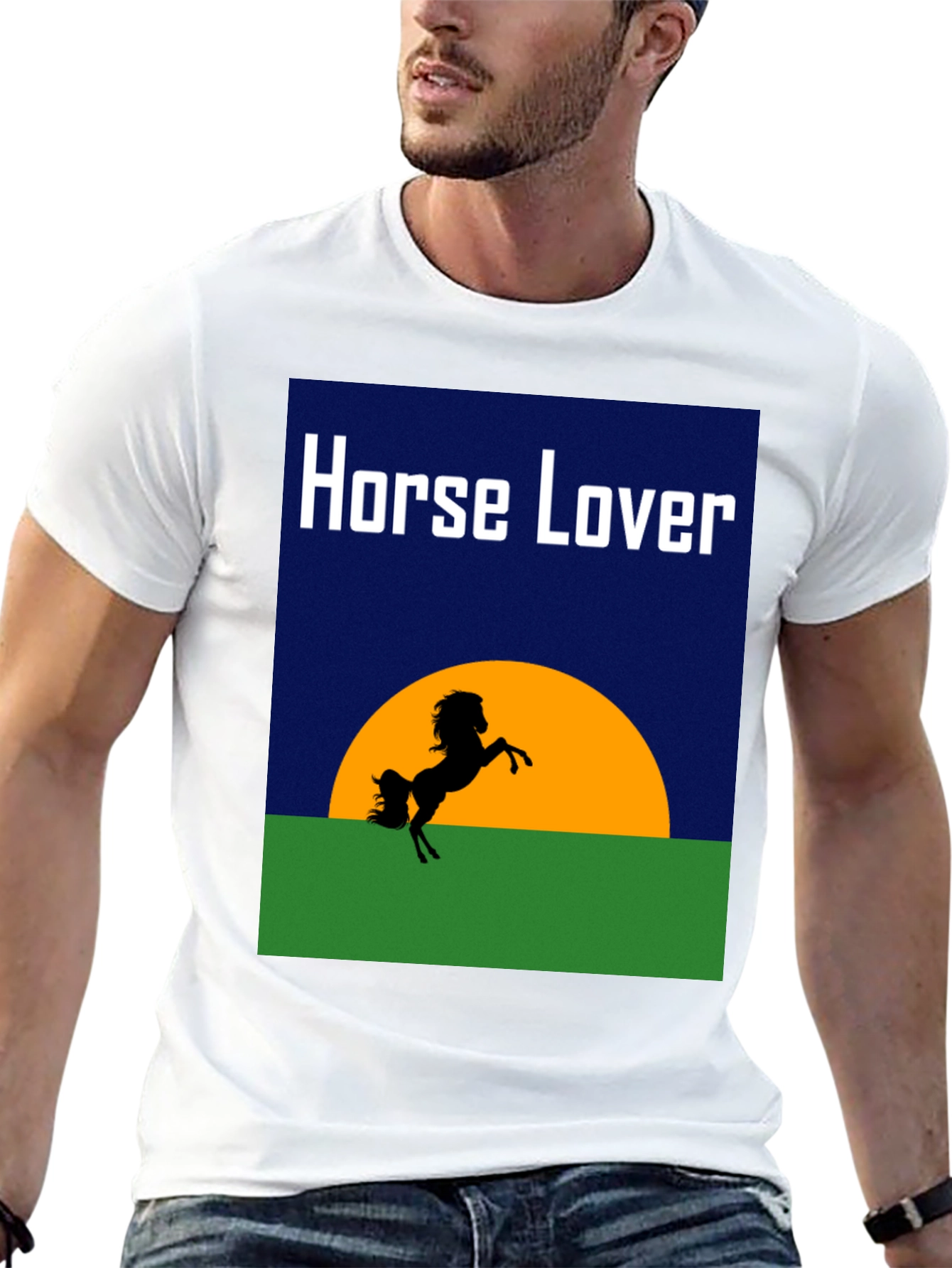 Horse Lover T-Shirt: Equestrian Sunset Tee