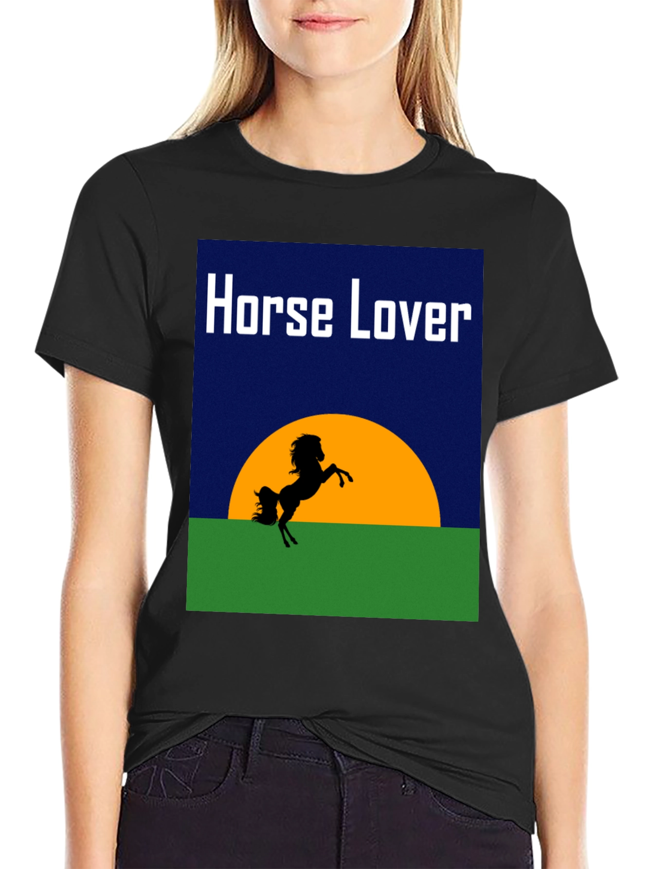 Horse Lover T-Shirt: Equestrian Sunset Tee