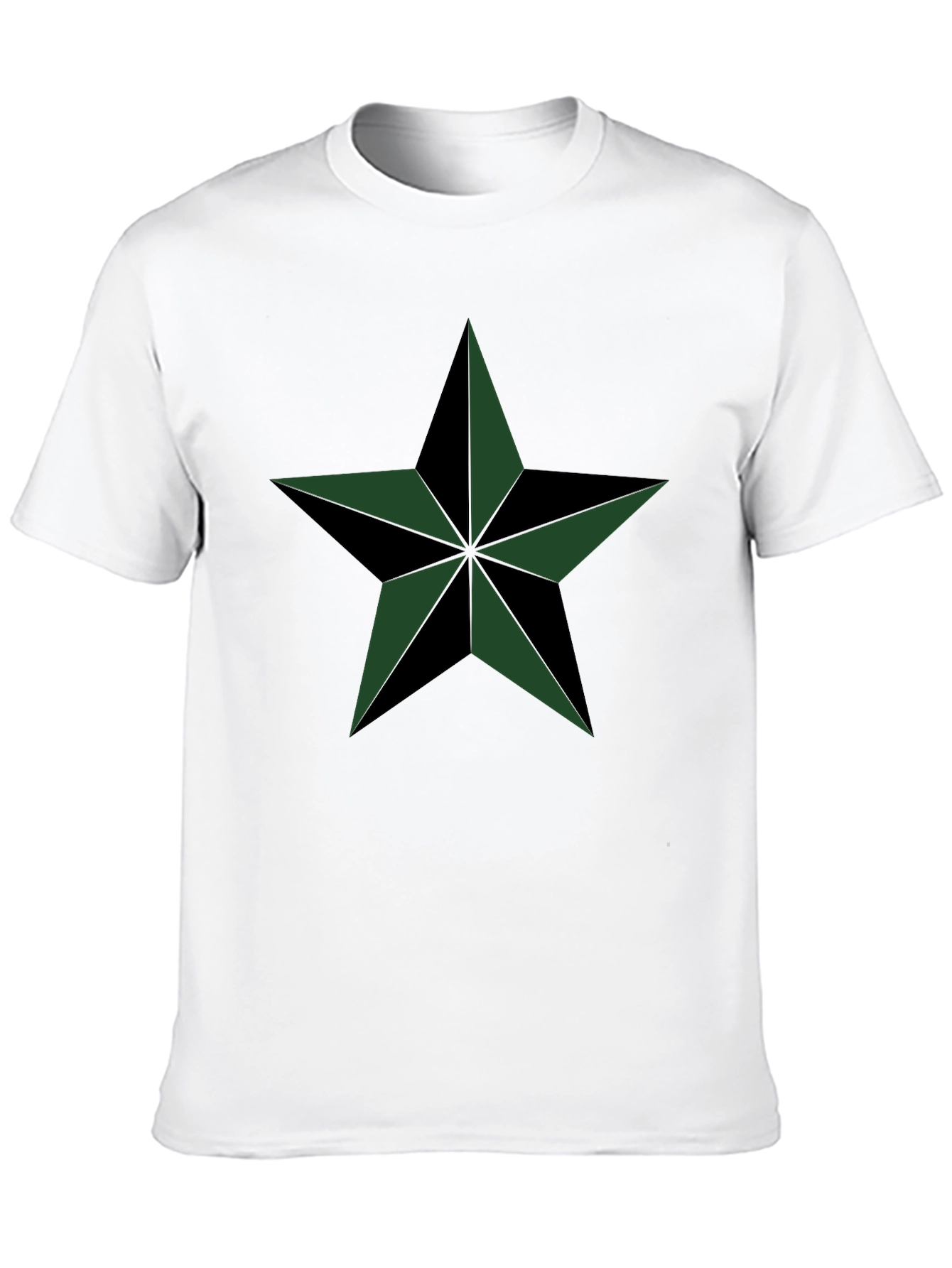 Stylish Black T-Shirt with Star Design