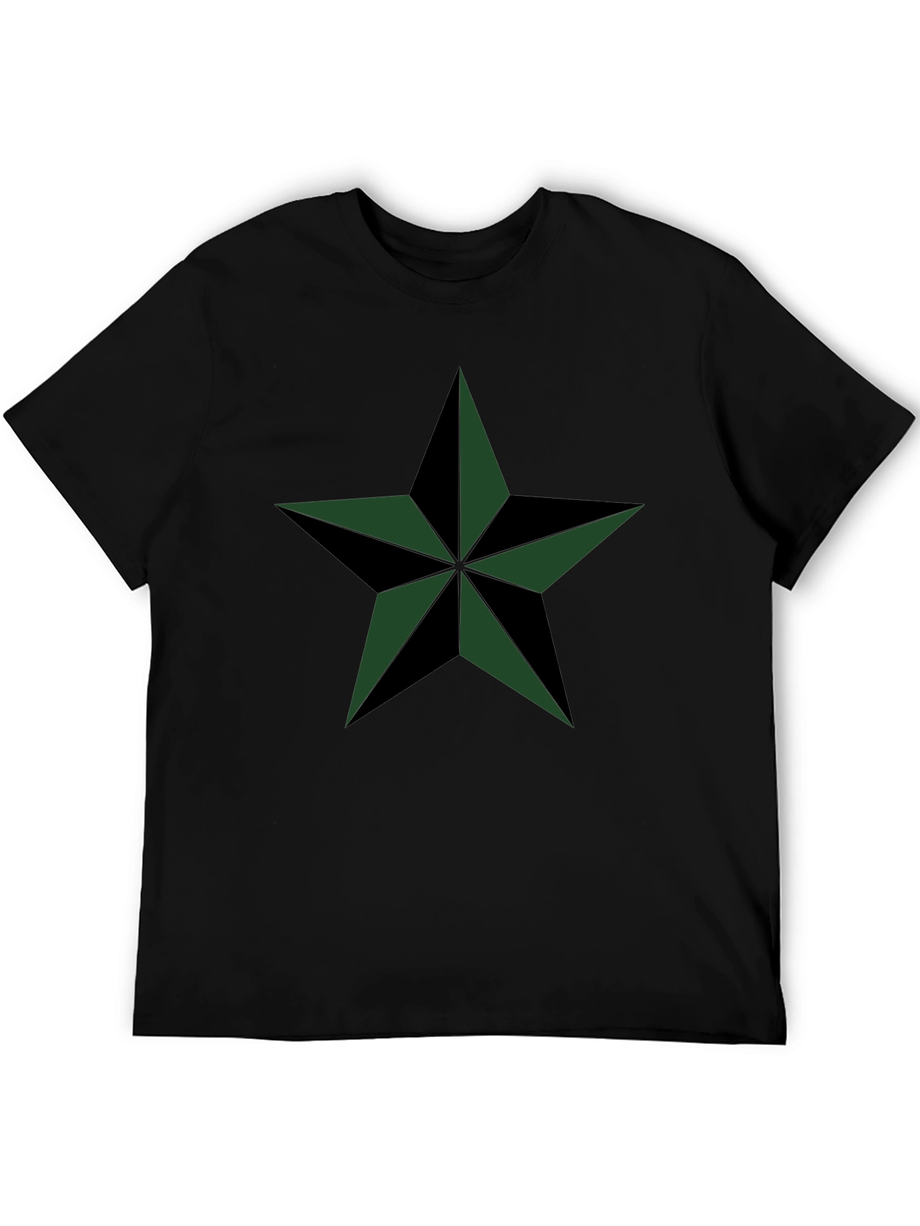 Stylish Black T-Shirt with Star Design