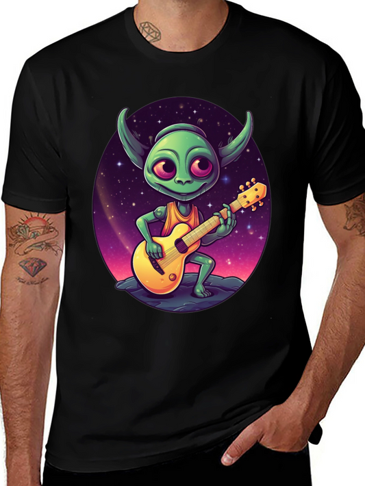 Alien Guitarist Graphic Tee - Rock Your Style!