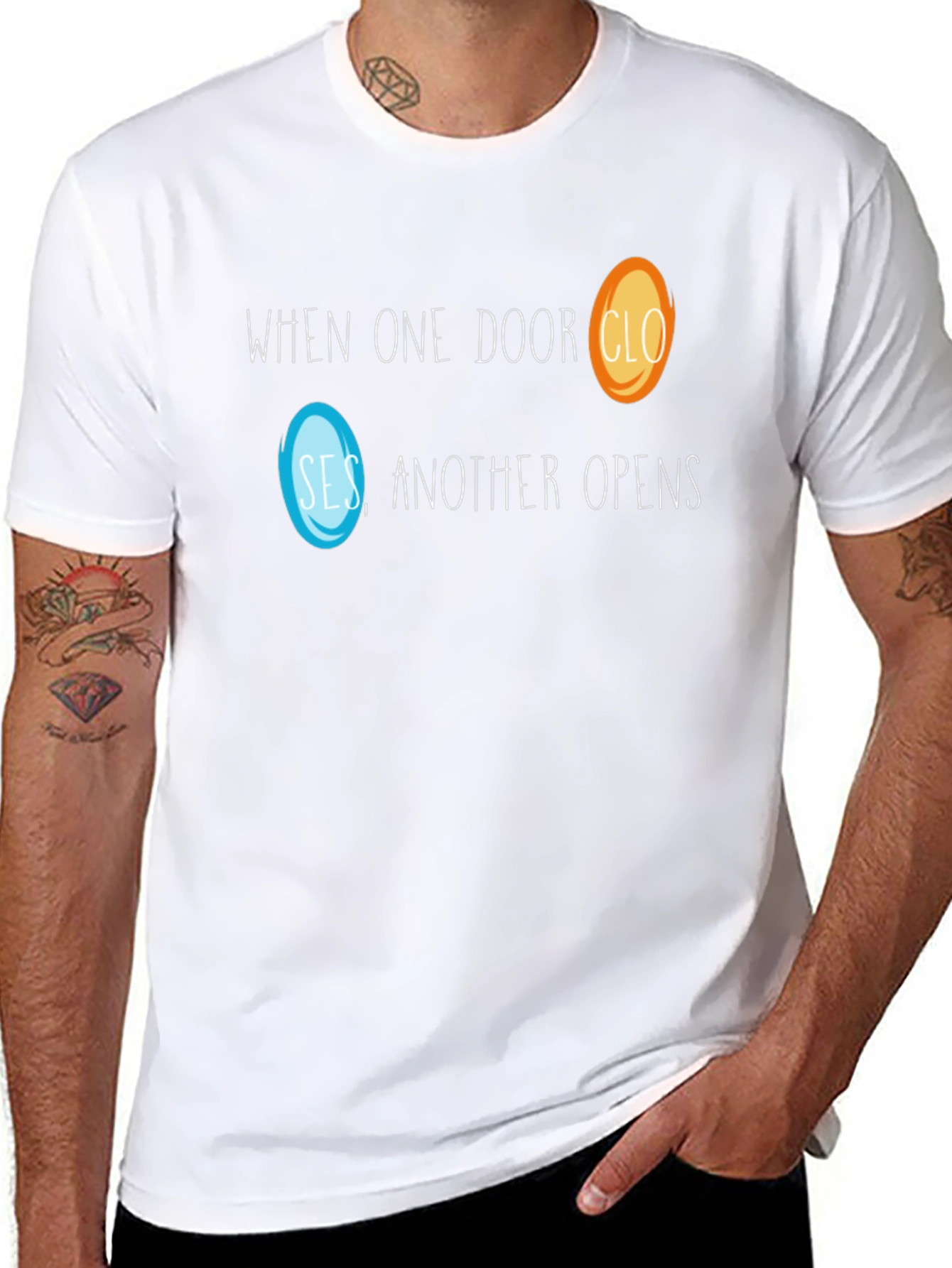 Portal T-Shirt - When One Door Closes