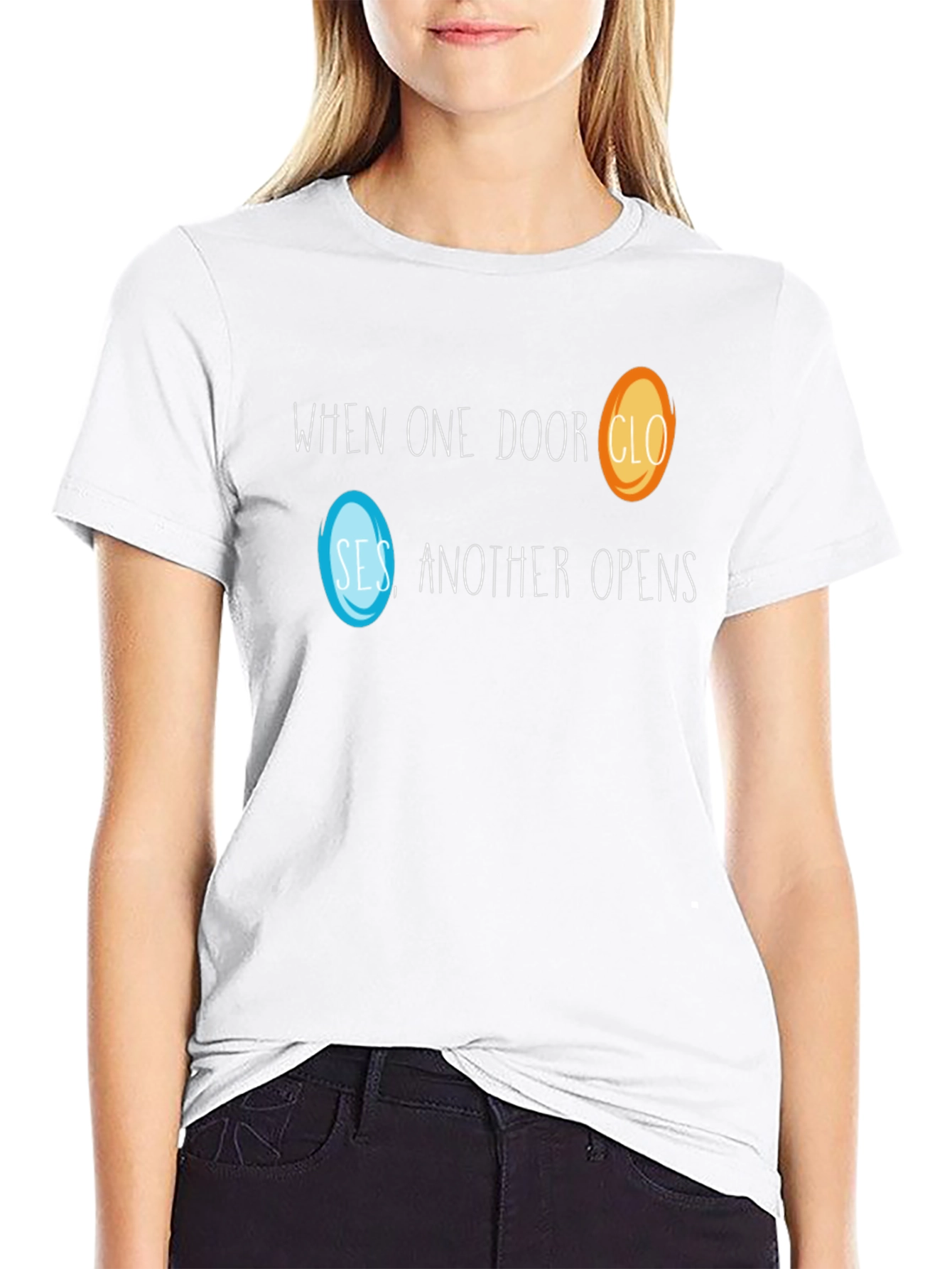 Portal T-Shirt - When One Door Closes