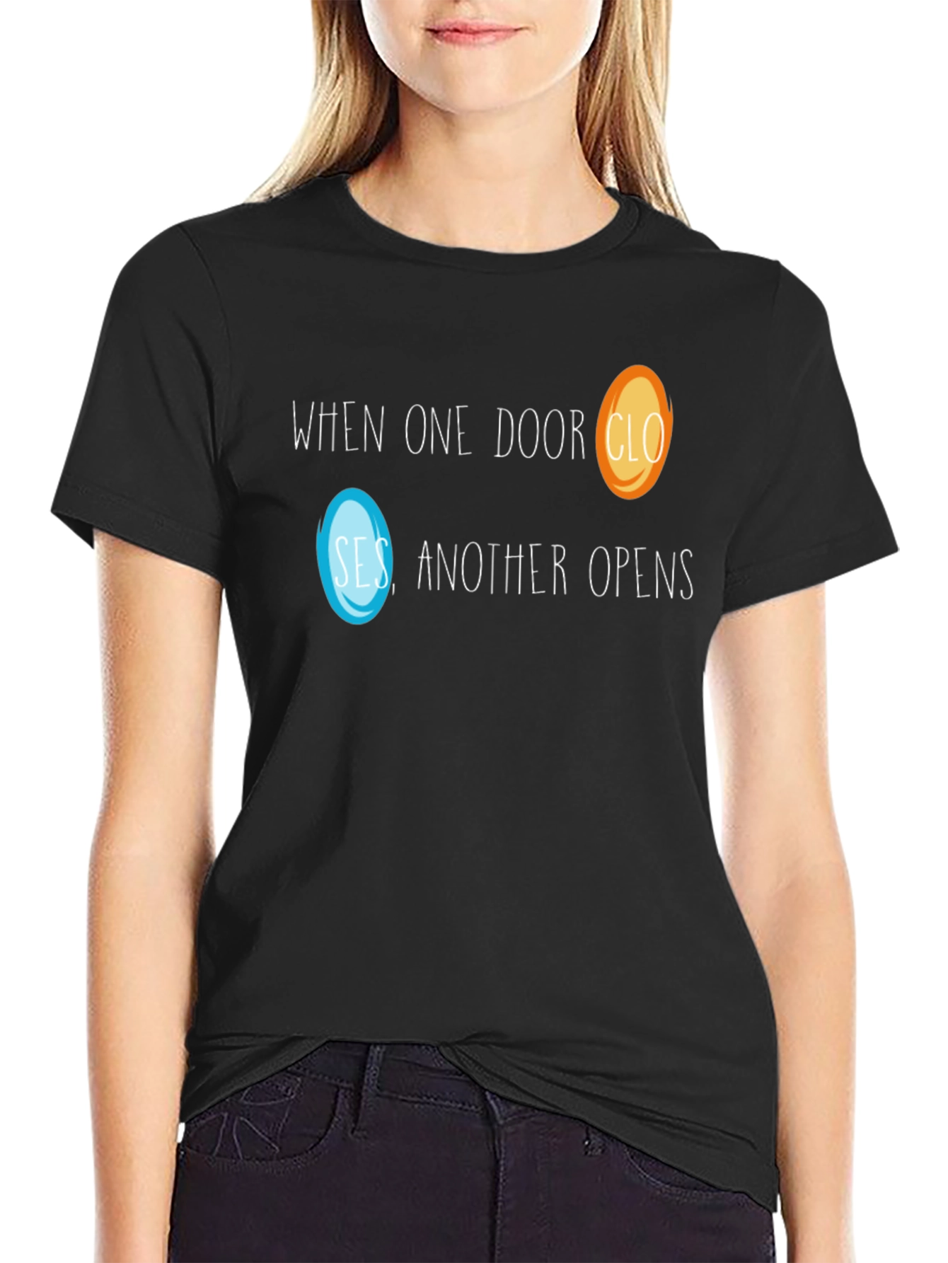 Portal T-Shirt - When One Door Closes