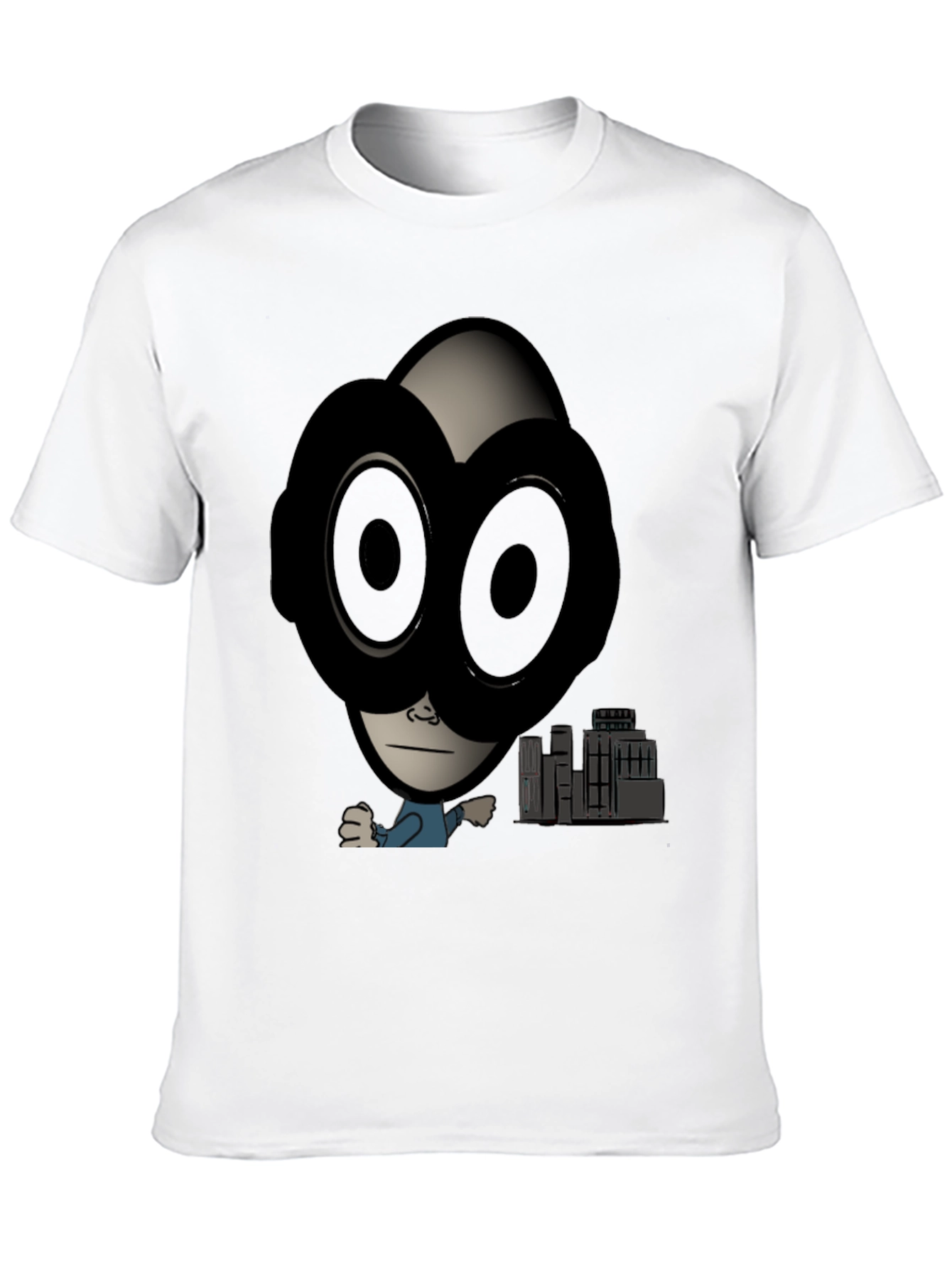 Unique Graphic Print T-Shirt - Urban Cartoon Design