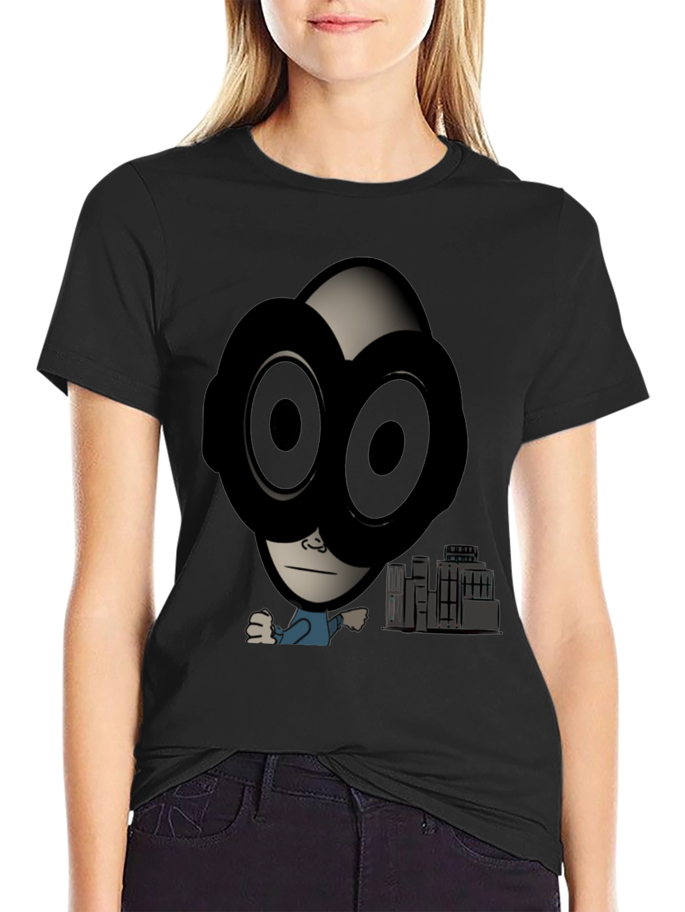 Unique Graphic Print T-Shirt - Urban Cartoon Design