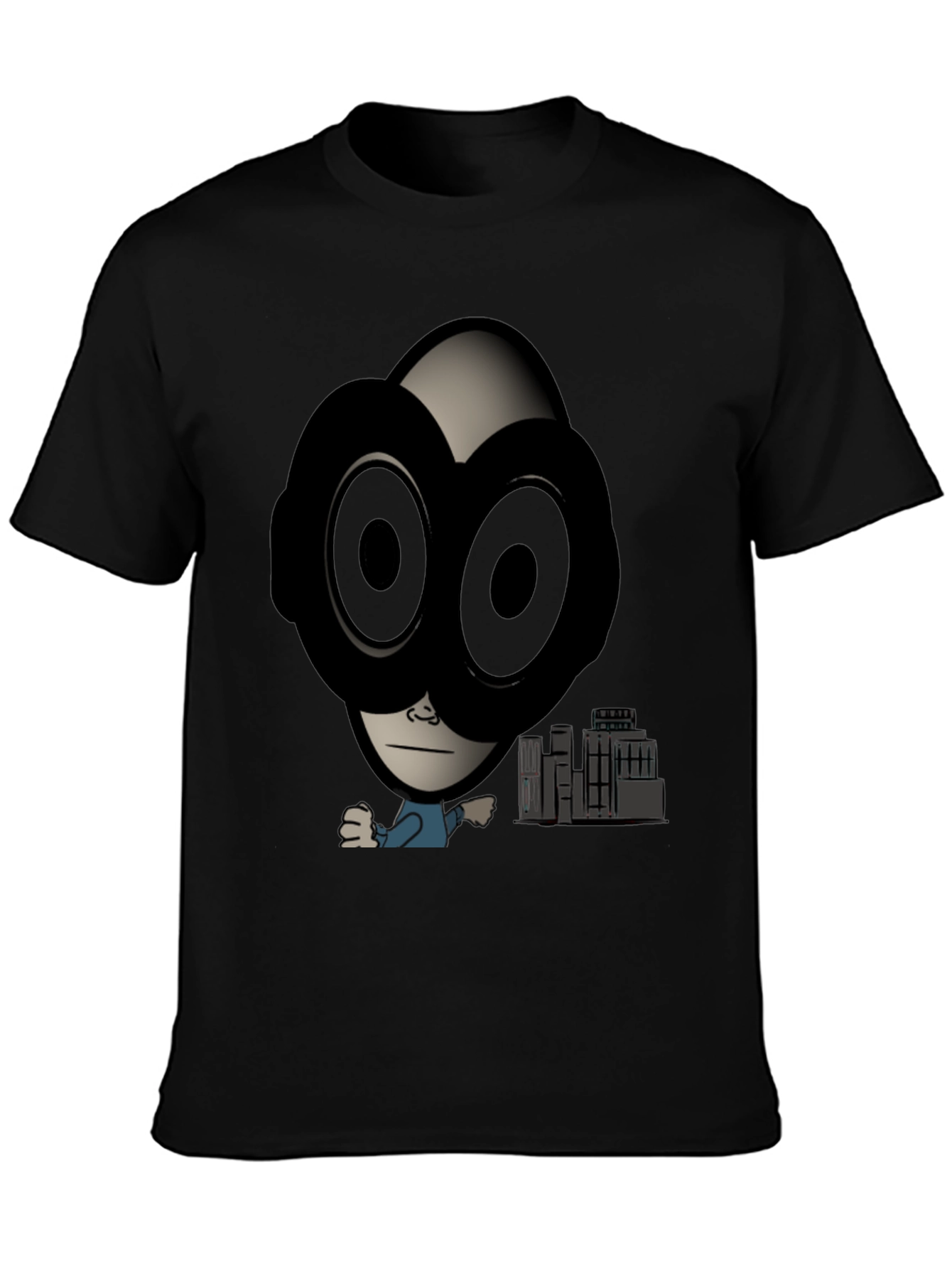 Unique Graphic Print T-Shirt - Urban Cartoon Design